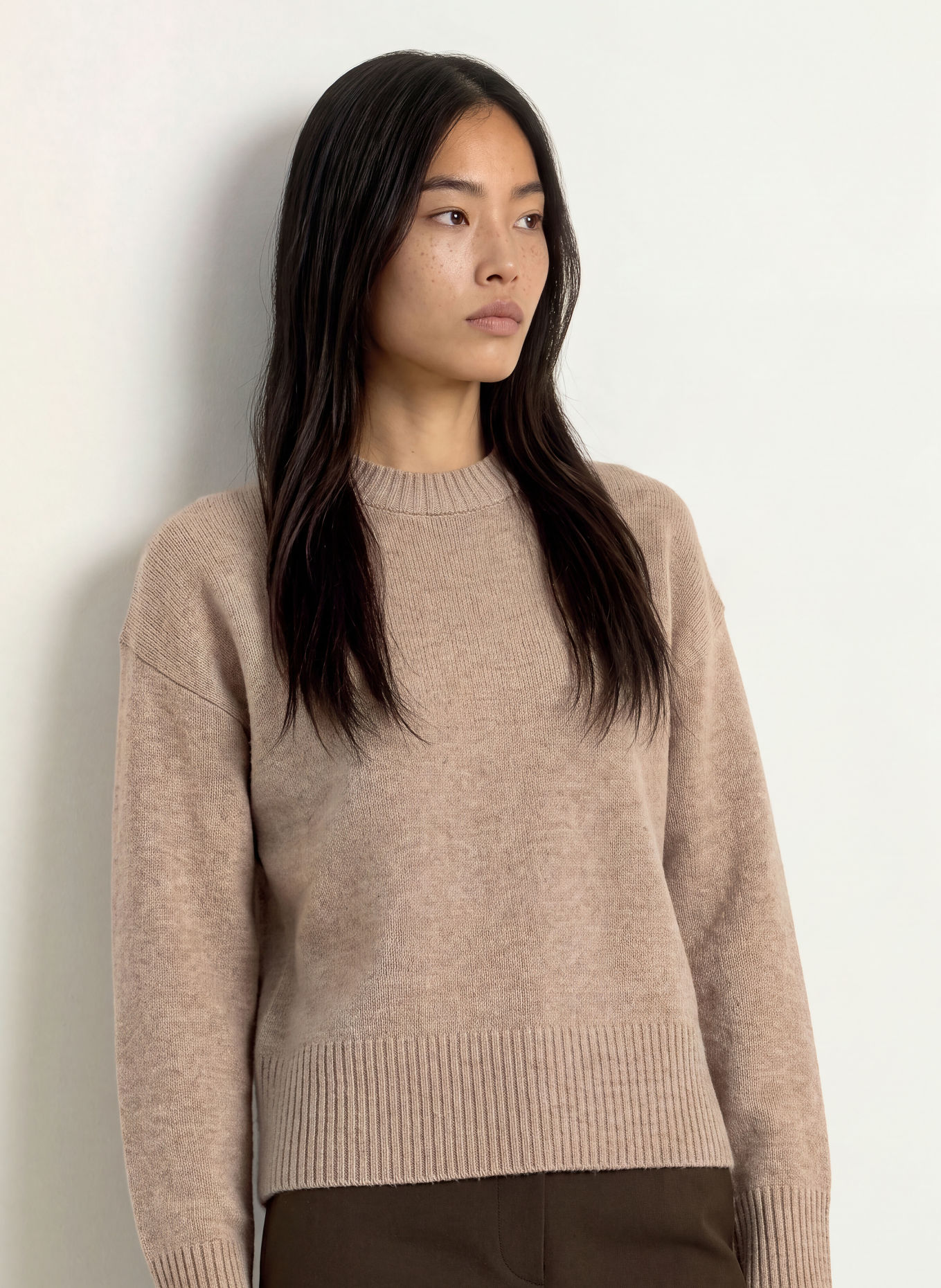 SELECTED Sweater with cashmere: BEIGE