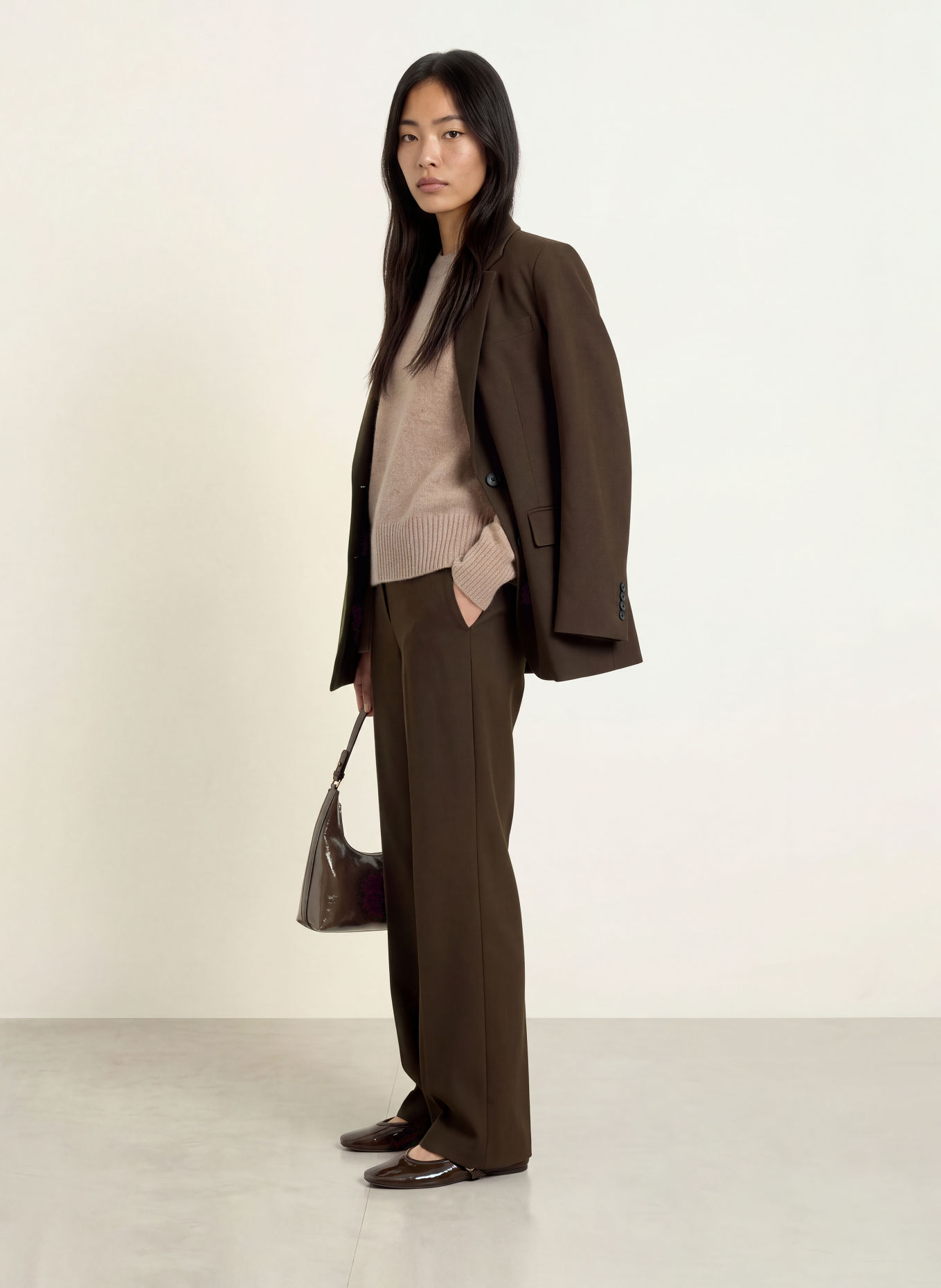 SELECTED Sweater with cashmere: BEIGE