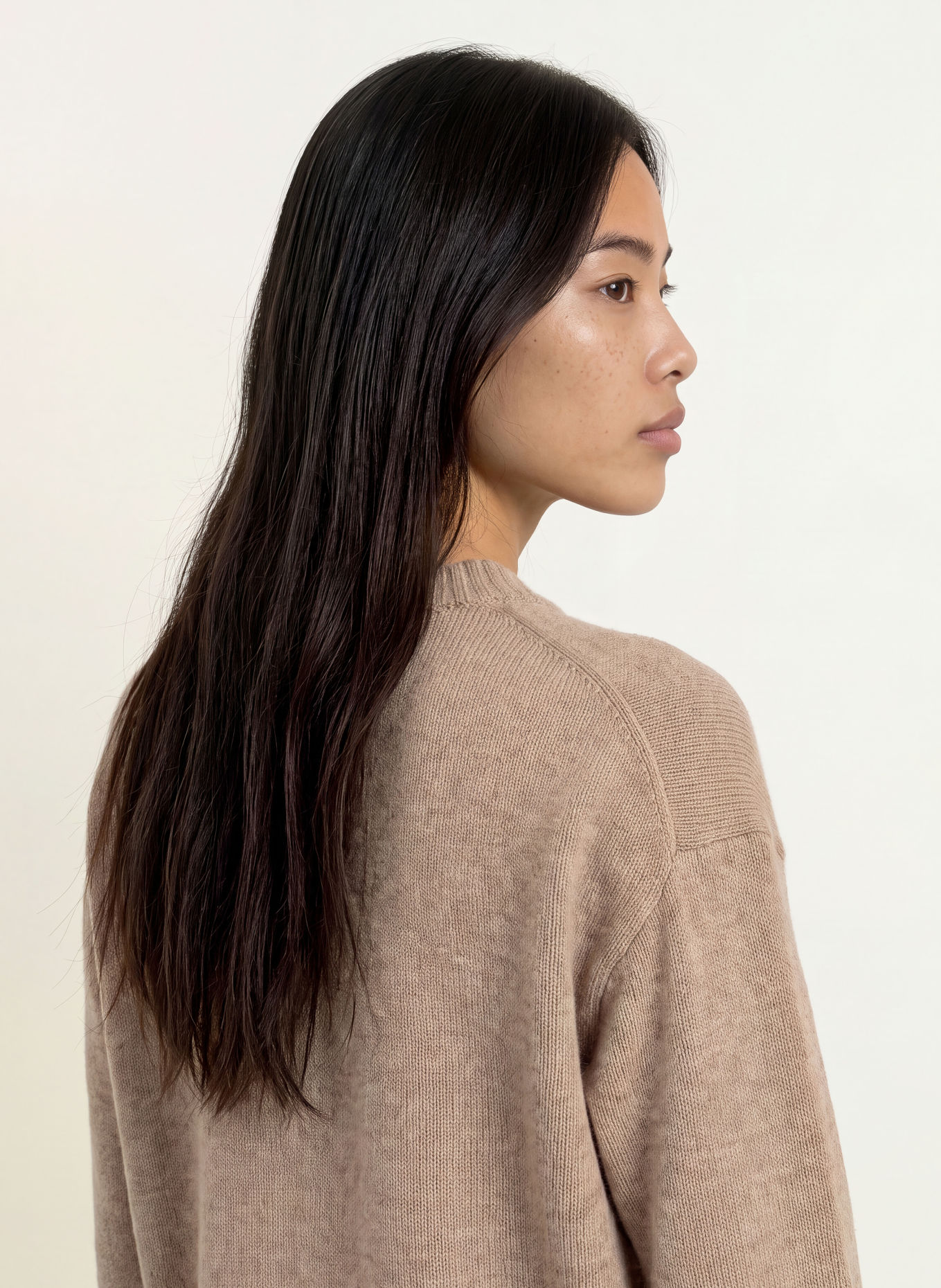 SELECTED Sweater with cashmere: BEIGE