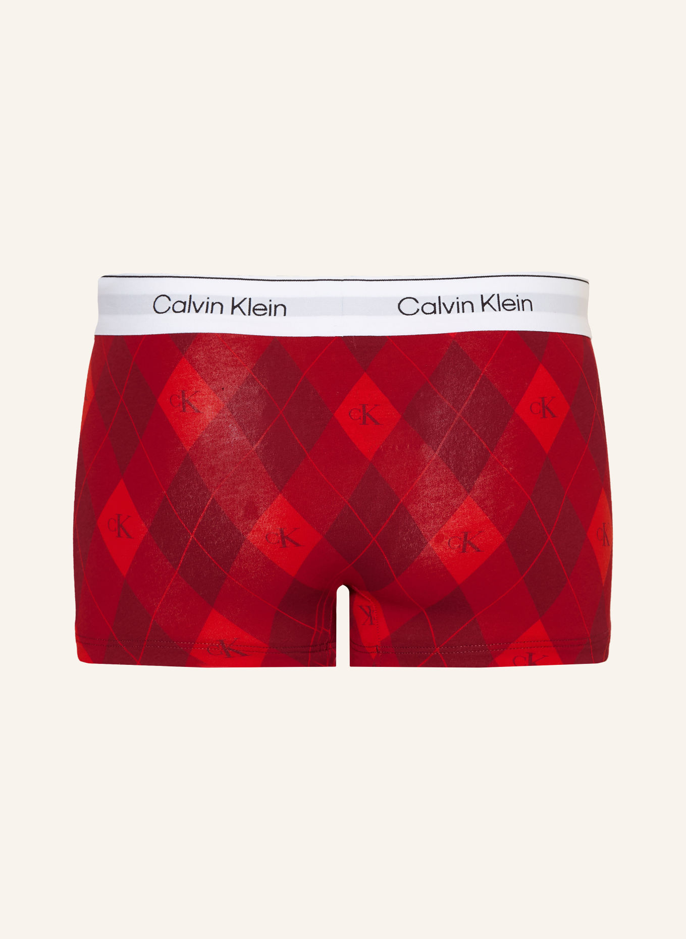 Calvin Klein 3er-Pack Boxershorts Low Rise: DUNKELROT / DUNKELBLAU / SCHWARZ