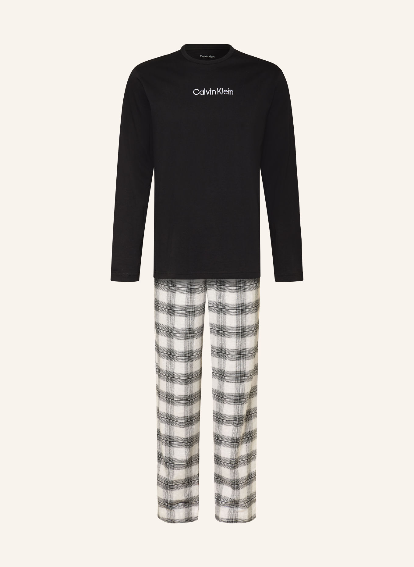 Calvin Klein pyjama: ZWART / WIT