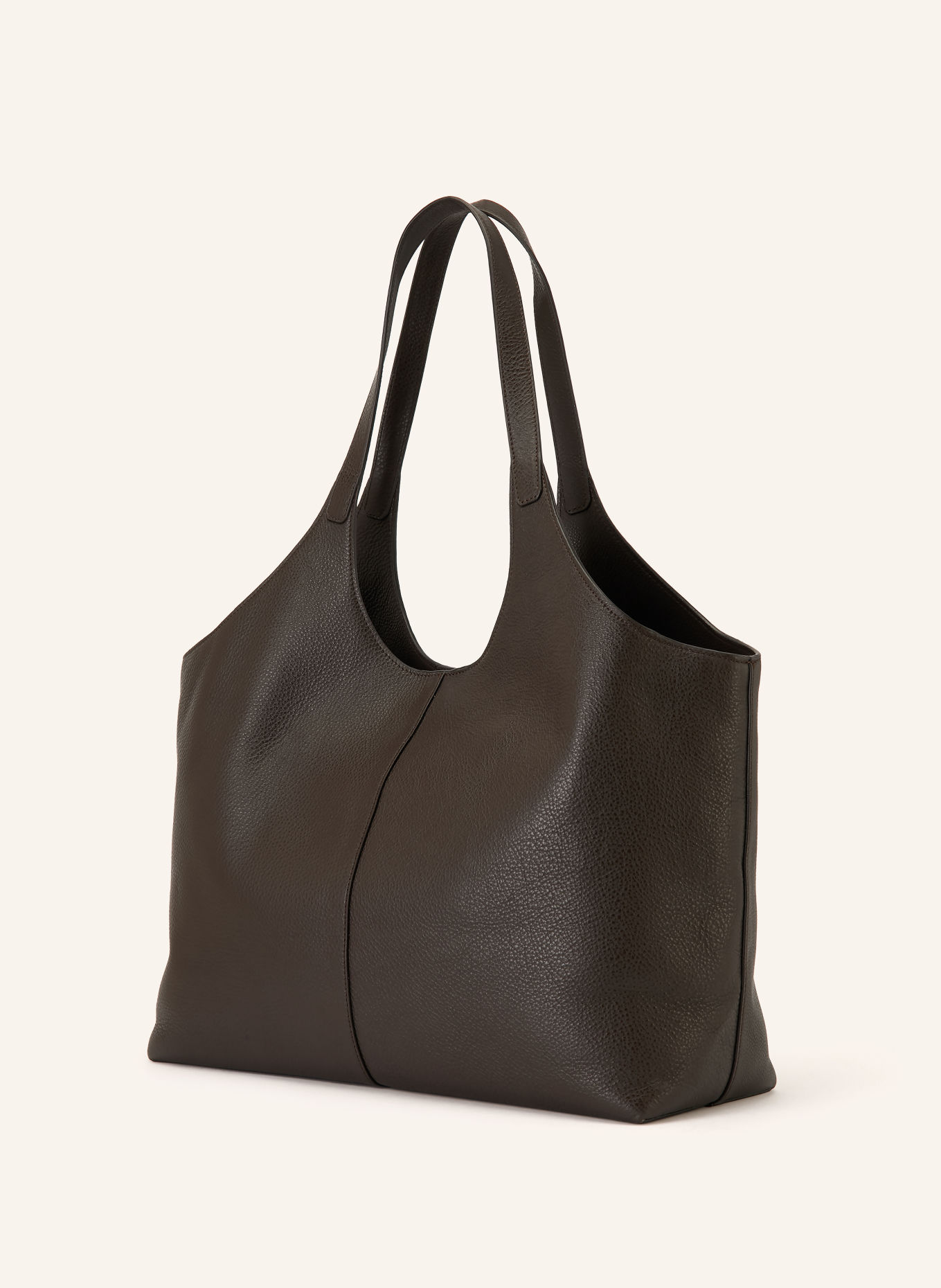 AESTHER EKME CABAS SUPPLE XL Shoppers Tote Bag: DARK BROWN