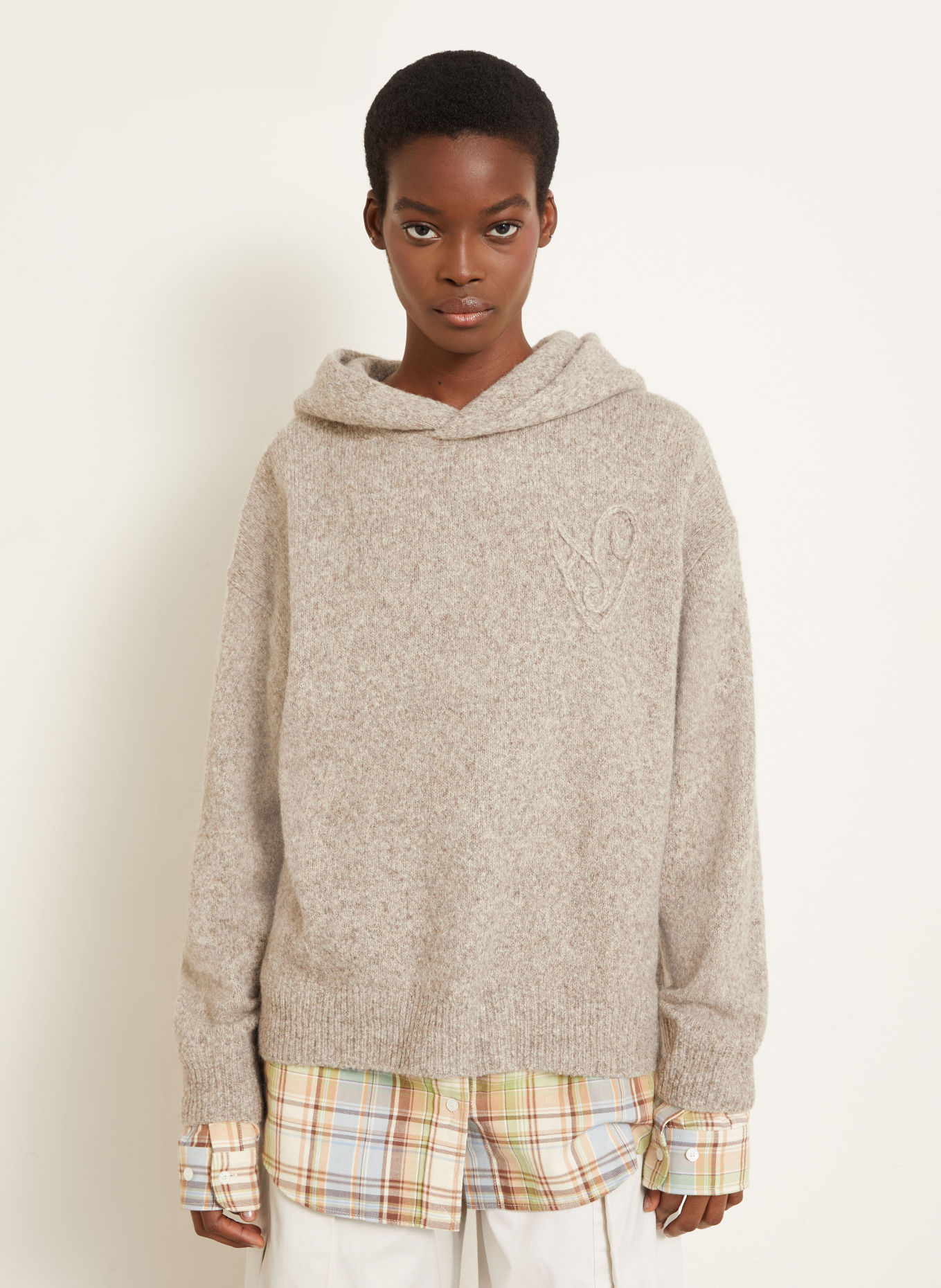 Acne Studios Sweater with alpaca: LIGHT GRAY