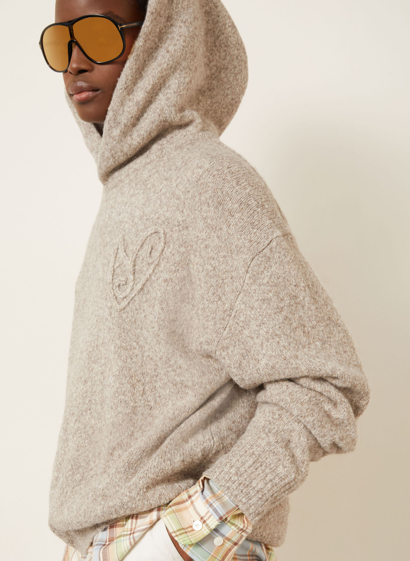 Acne Studios Sweater with alpaca: LIGHT GRAY