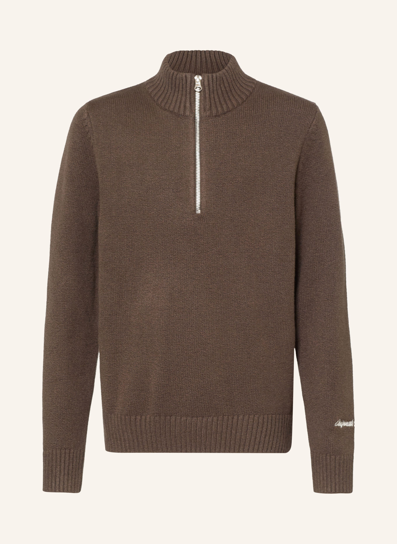 JACK&JONES Half-zip sweater JORNORREBRO: DARK BROWN