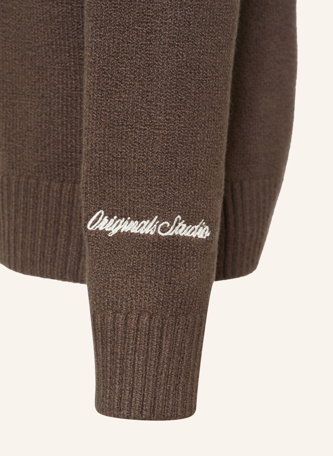 JACK&JONES Half-zip sweater JORNORREBRO: DARK BROWN