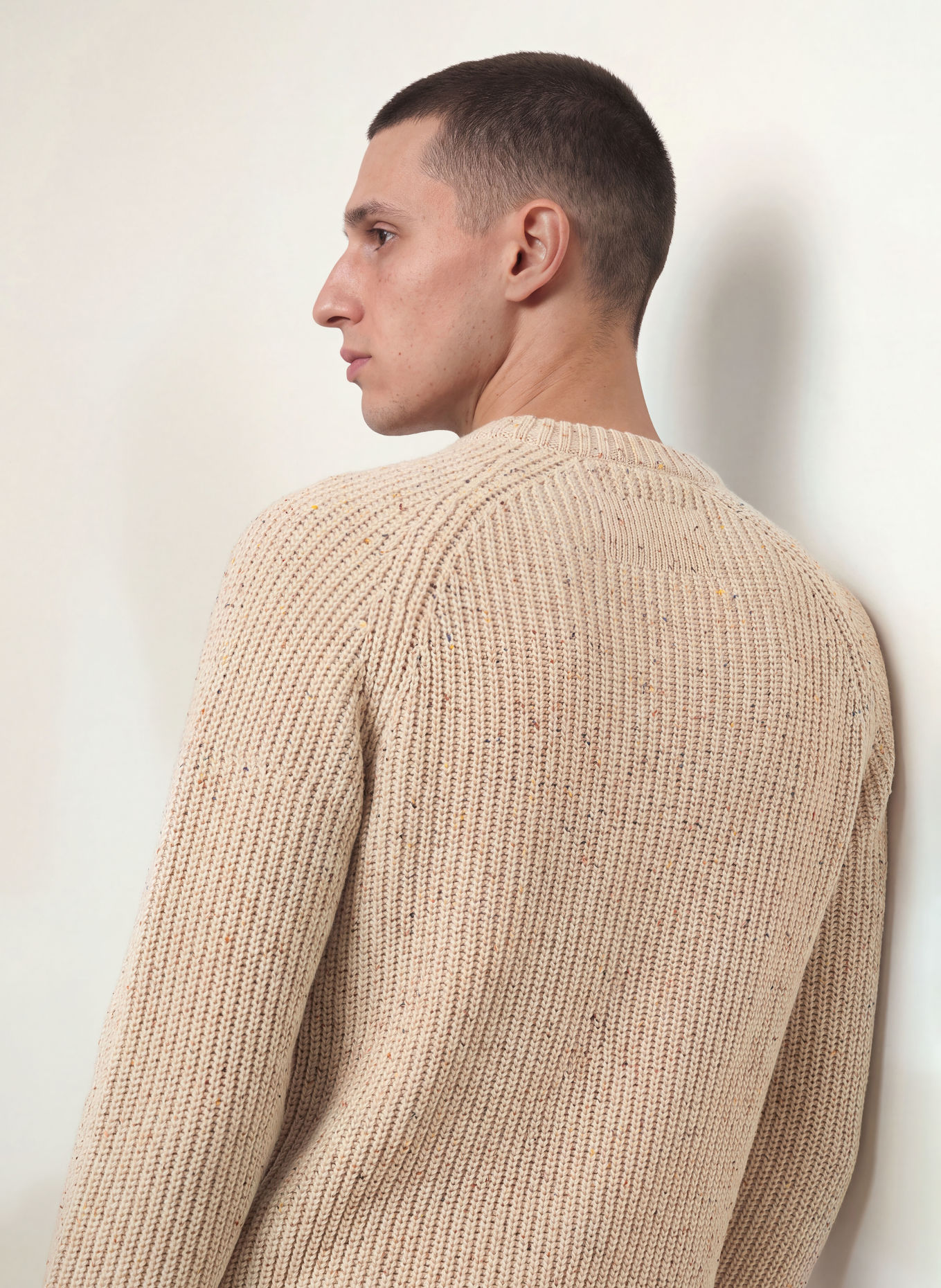 ARMEDANGELS Sweater KIAANO: BEIGE / YELLOW