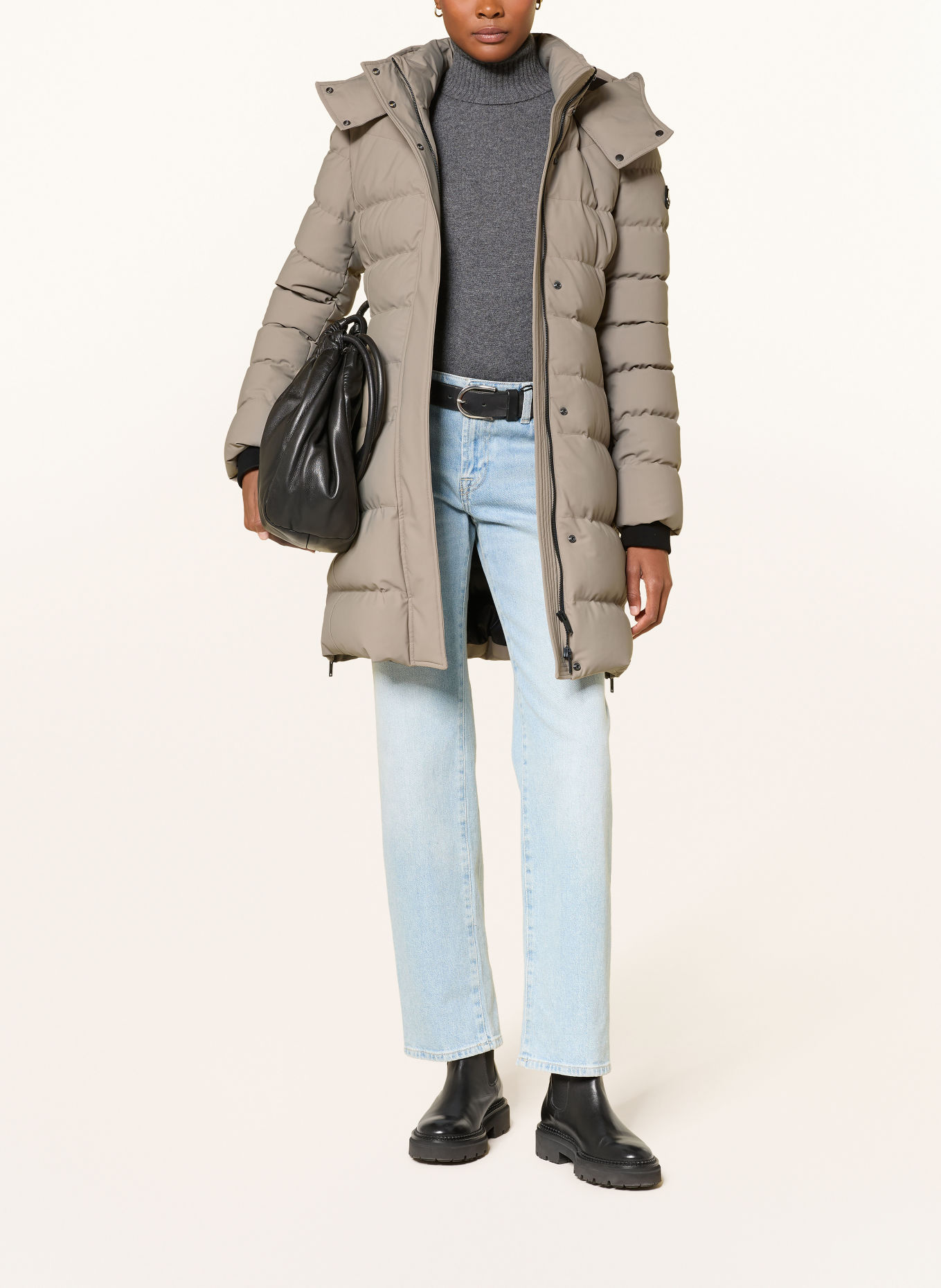 MOOSE KNUCKLES WATERSHED down parka: TAUPE