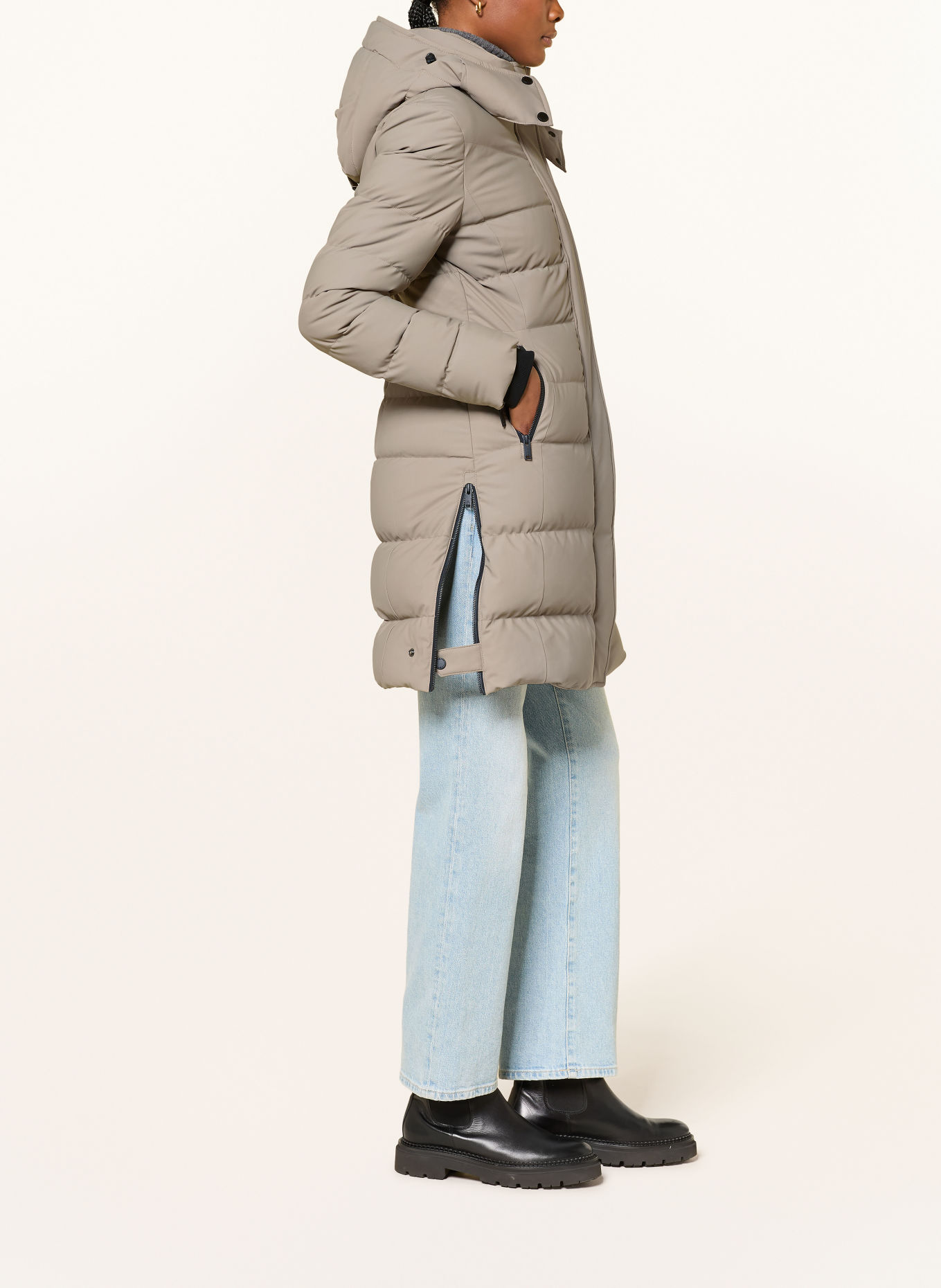 MOOSE KNUCKLES WATERSHED down parka: TAUPE