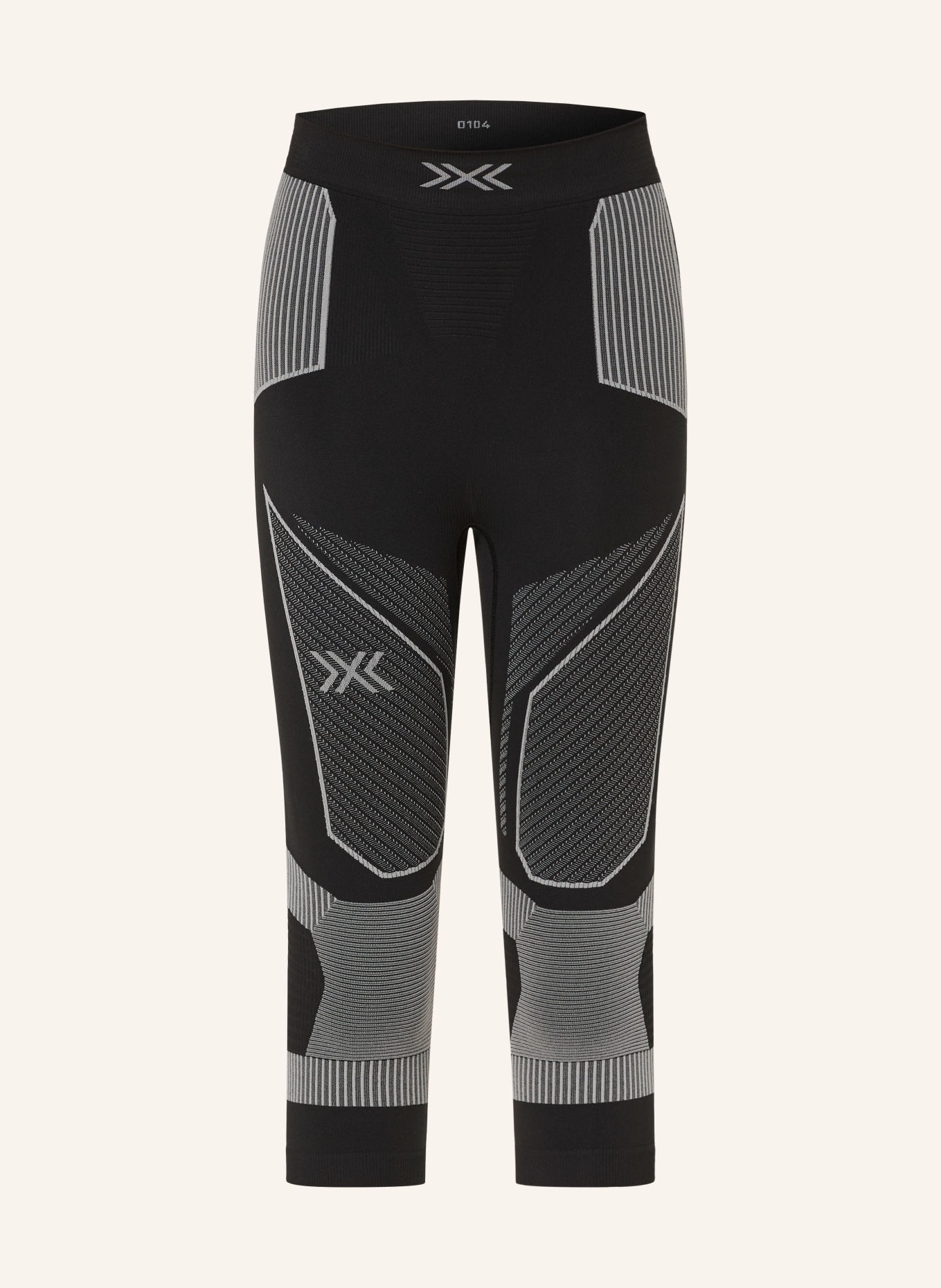 X-BIONIC Funktionswäsche-Hose ENERGY ACCUMULATOR LIGHT mit verkürzter Beinlänge: SCHWARZ / GRAU