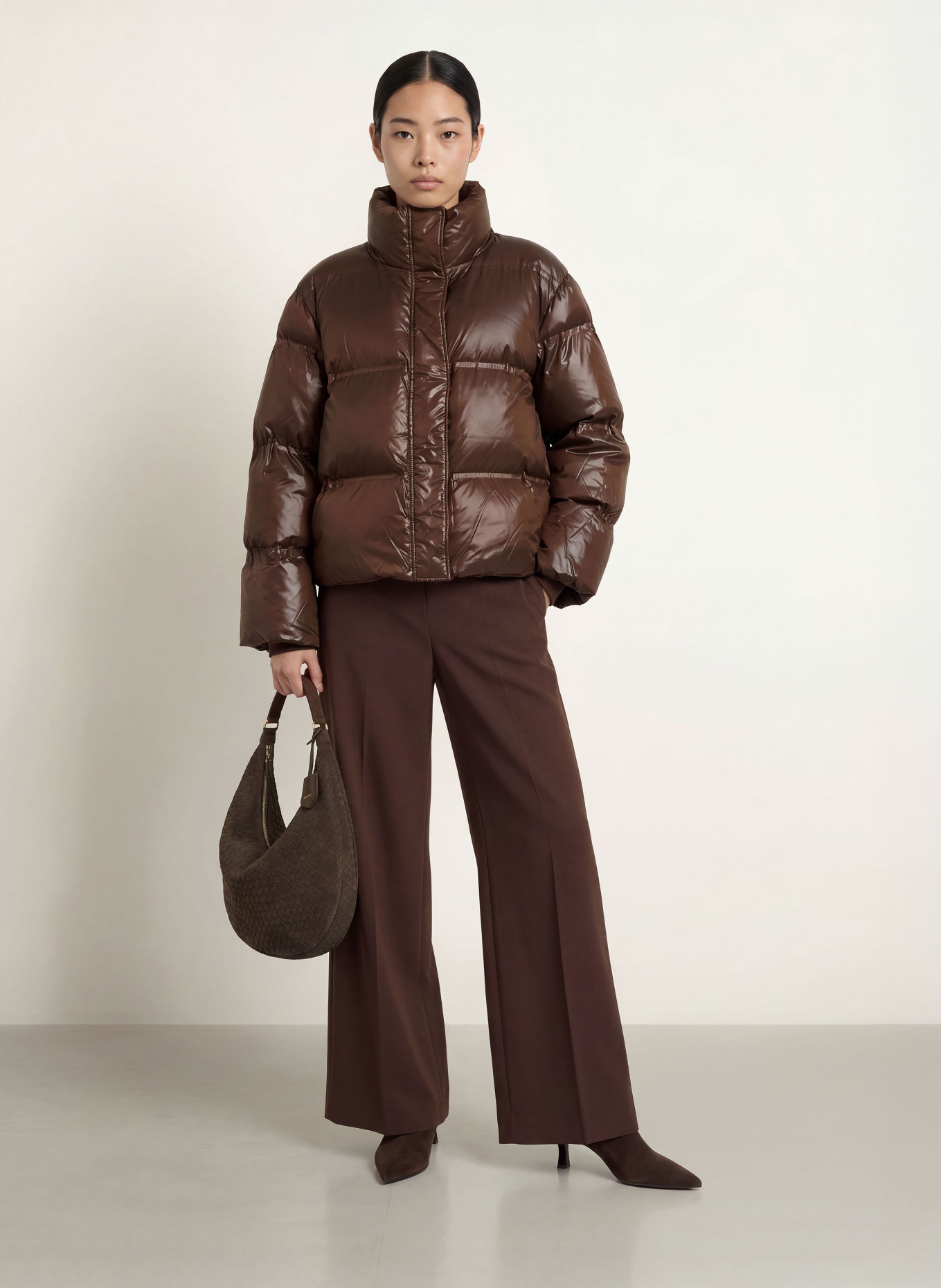 NEO NOIR RHEA quilted jacket: DARK BROWN