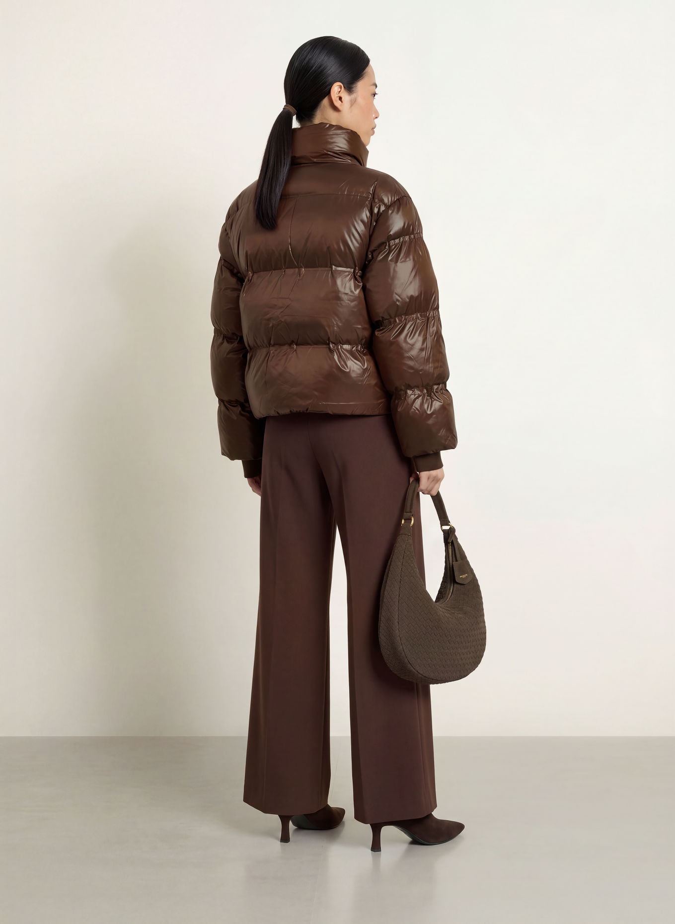 NEO NOIR RHEA quilted jacket: DARK BROWN