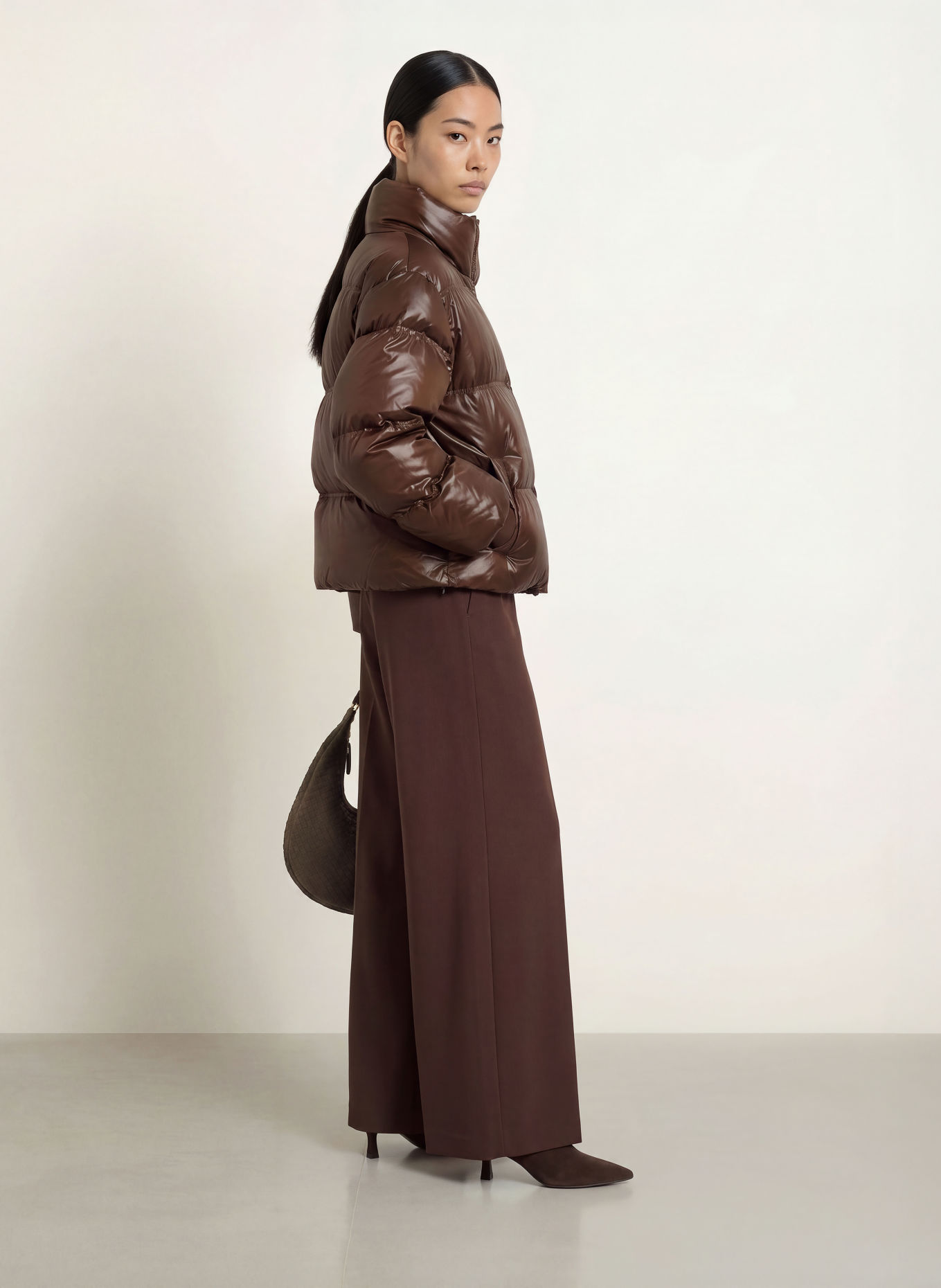 NEO NOIR RHEA quilted jacket: DARK BROWN