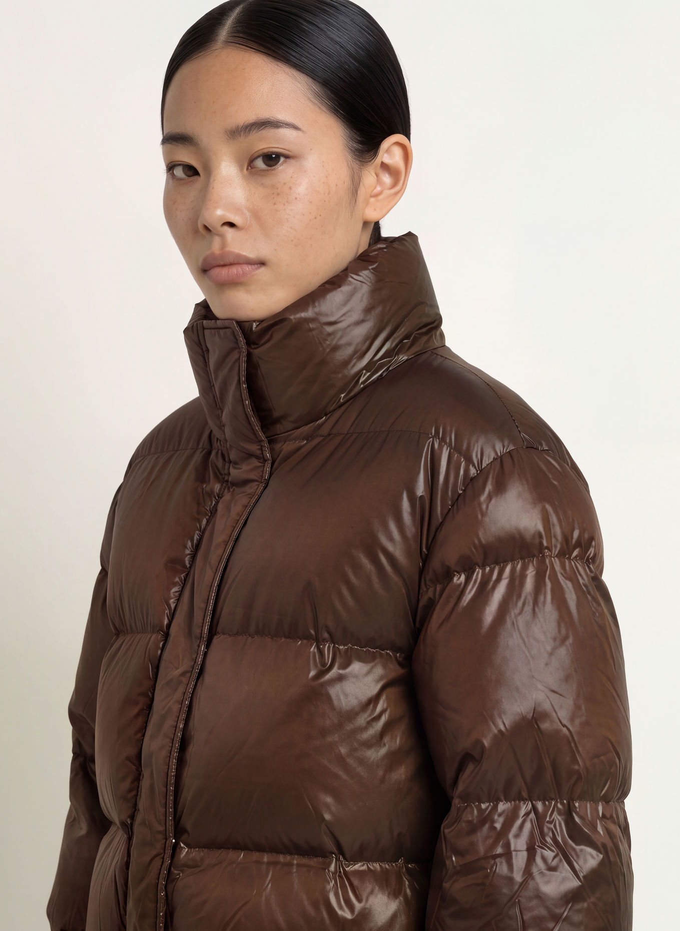 NEO NOIR RHEA quilted jacket: DARK BROWN
