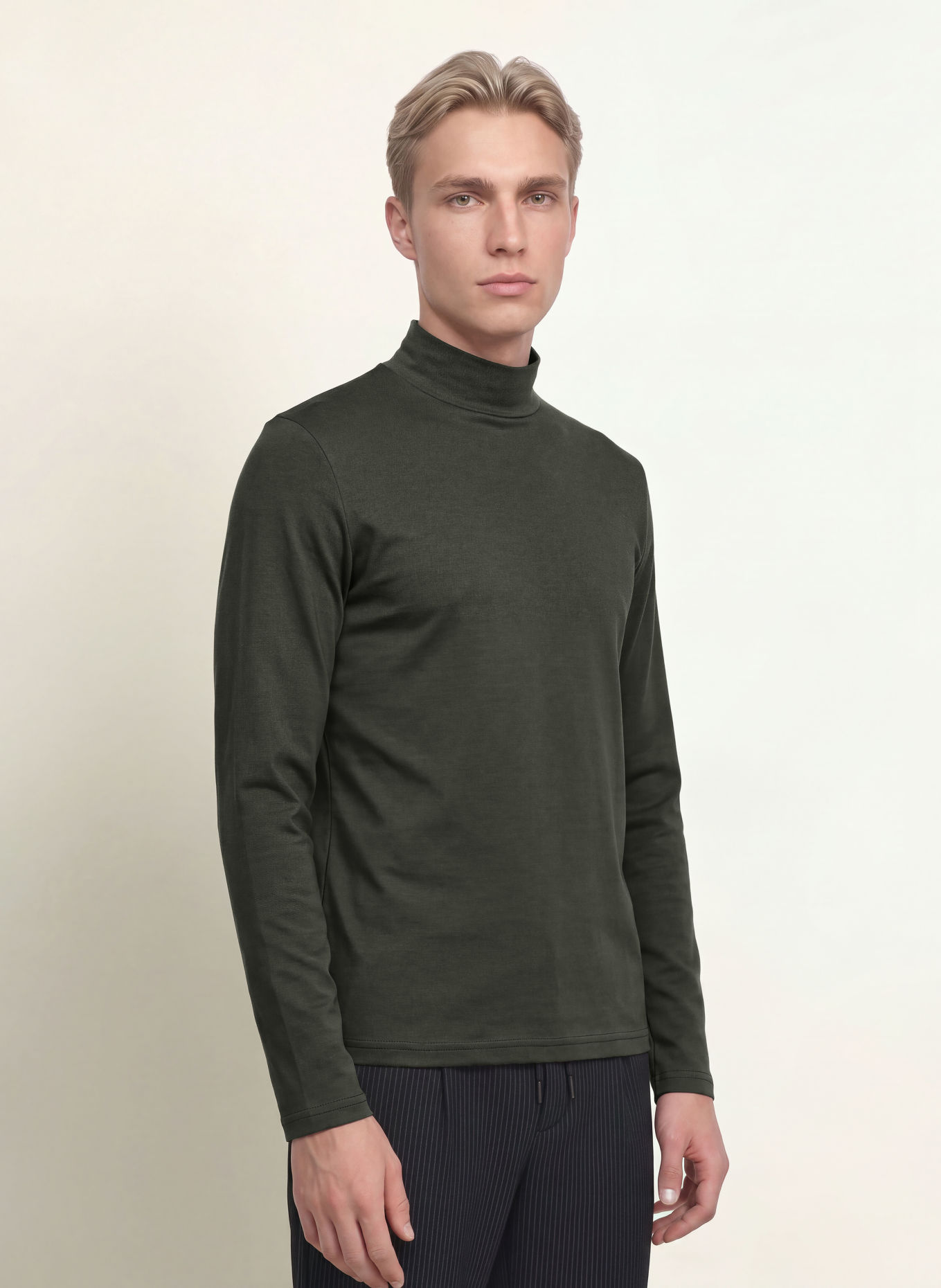 DESOTO Long sleeve shirt: OLIVE