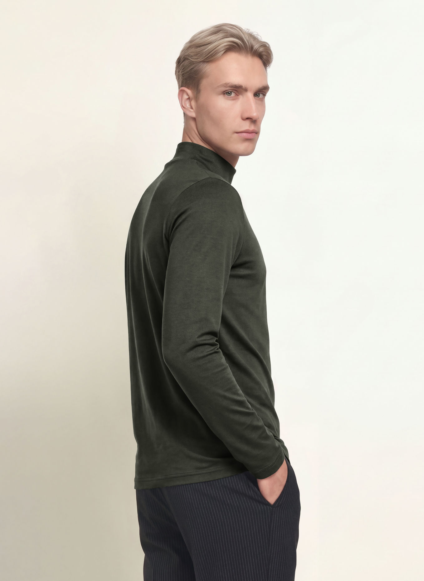 DESOTO Long sleeve shirt: OLIVE