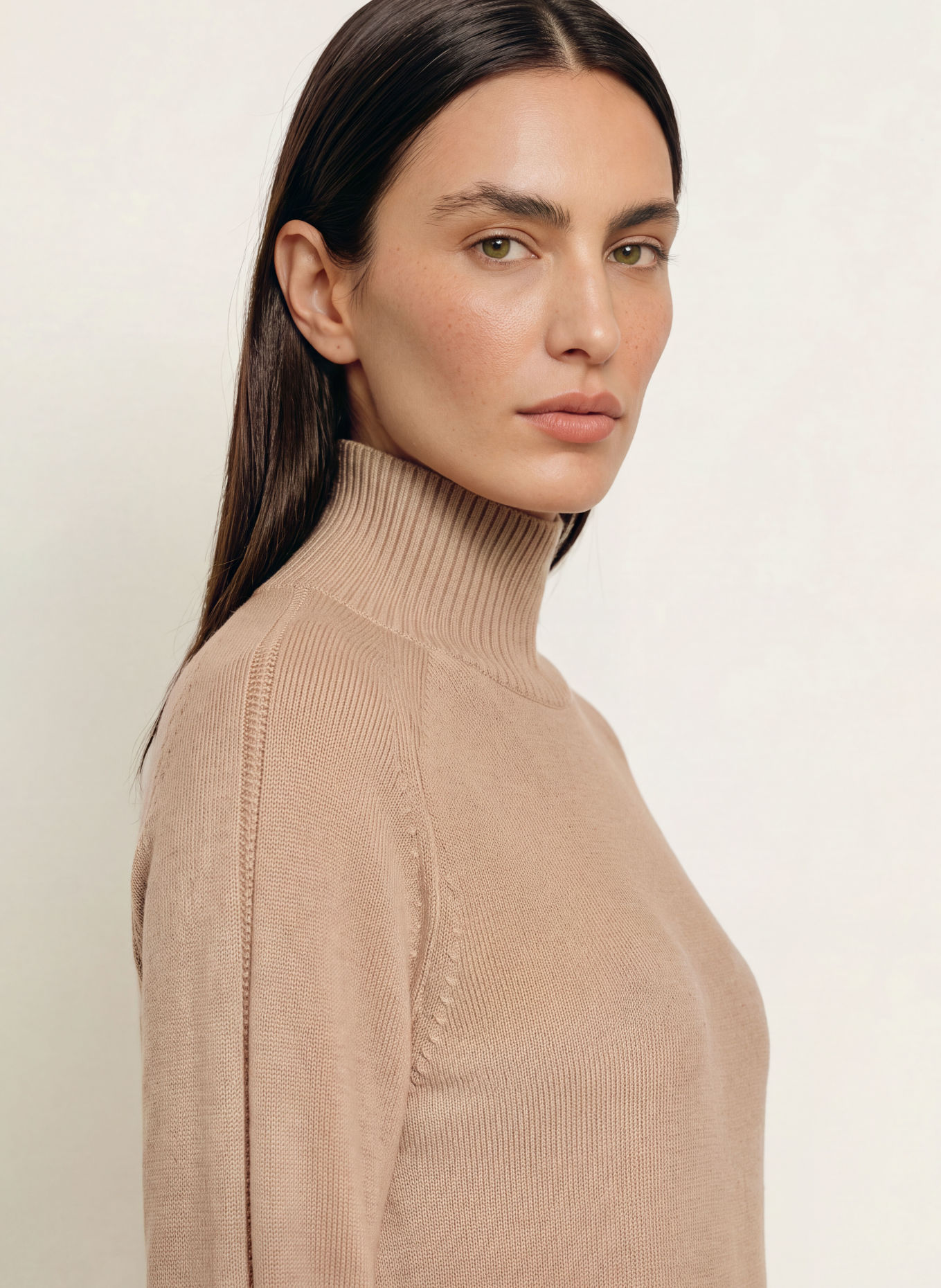 BOSS Knit dress FAGLIATELLE: BEIGE