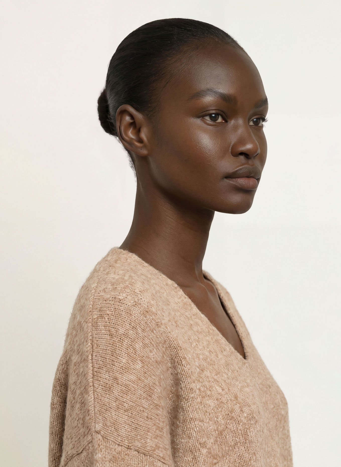 BOSS Sweater with alpaca: CAMEL