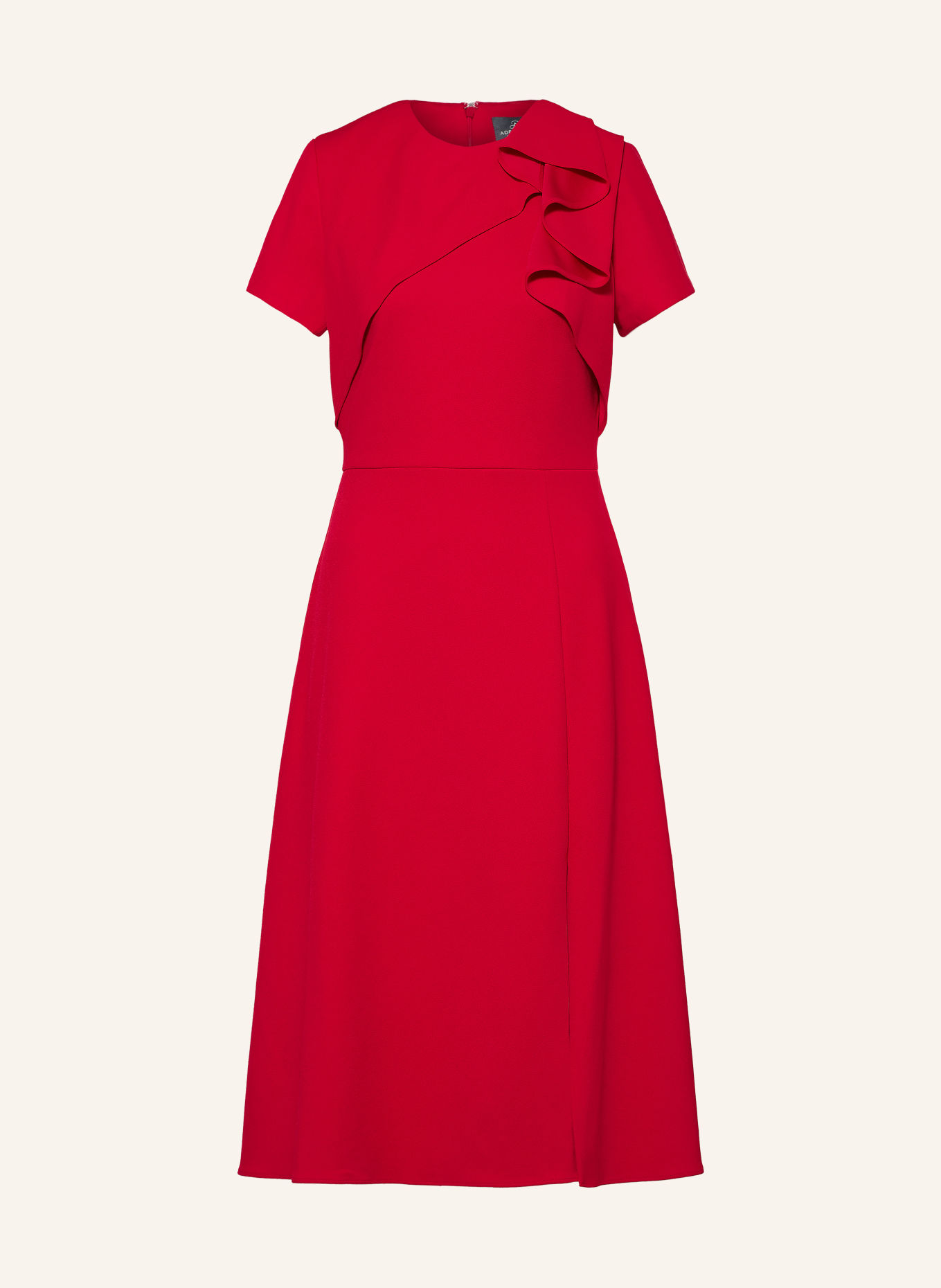 ADRIANNA PAPELL Robe à volants: ROUGE