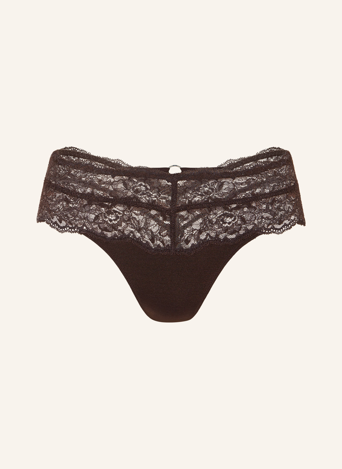 MARIE JO String MUSEA mit Pailletten: DUNKELBRAUN