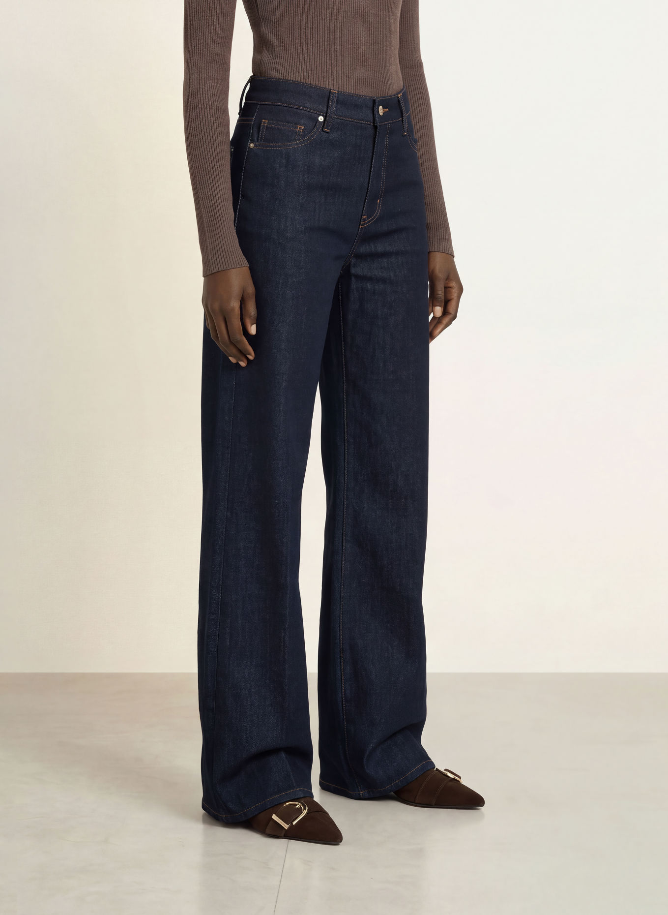 FRAME Straight jeans LE SLIM PALAZZO: RINS RINSE