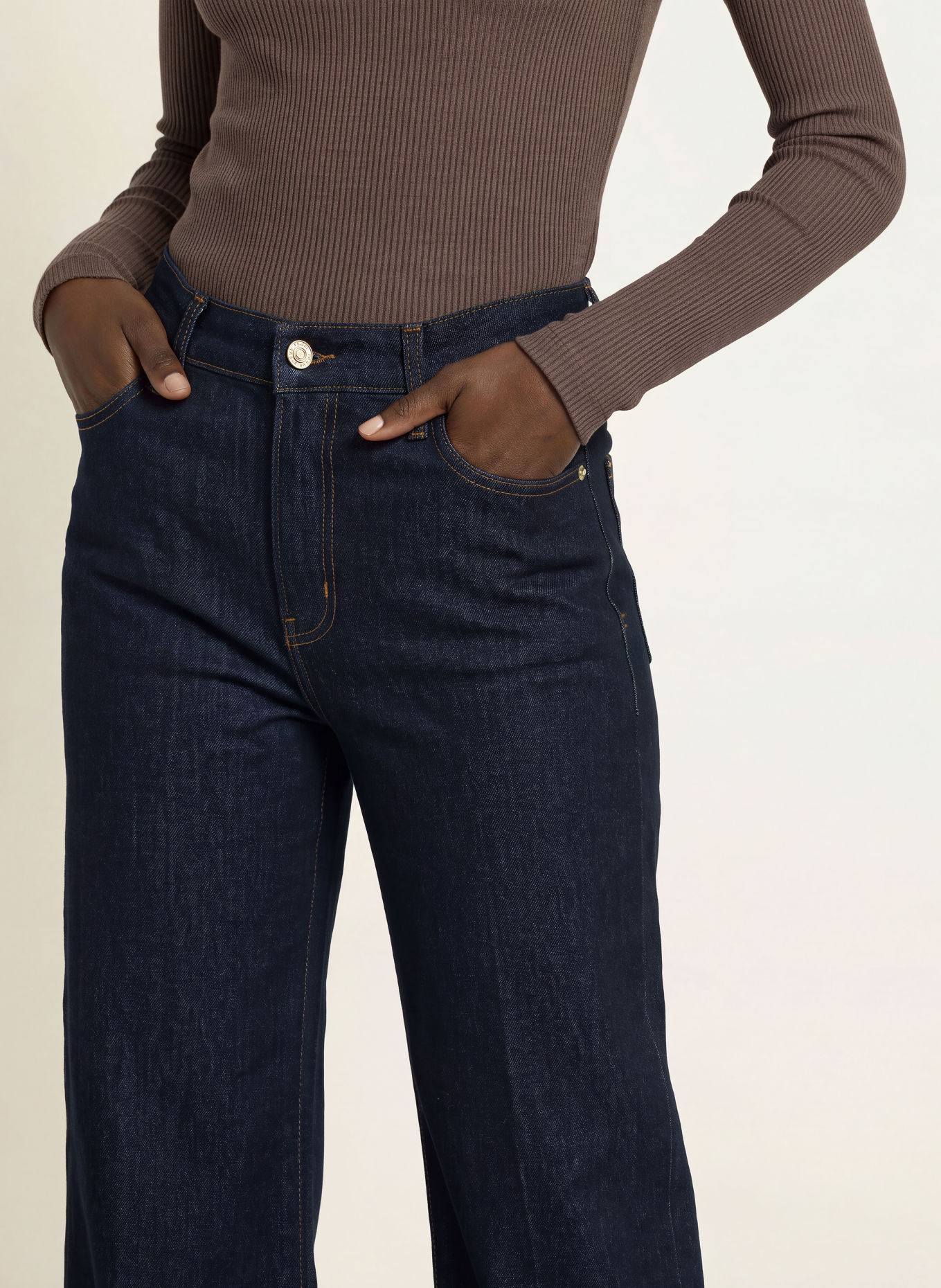 FRAME Straight jeans LE SLIM PALAZZO: RINS RINSE
