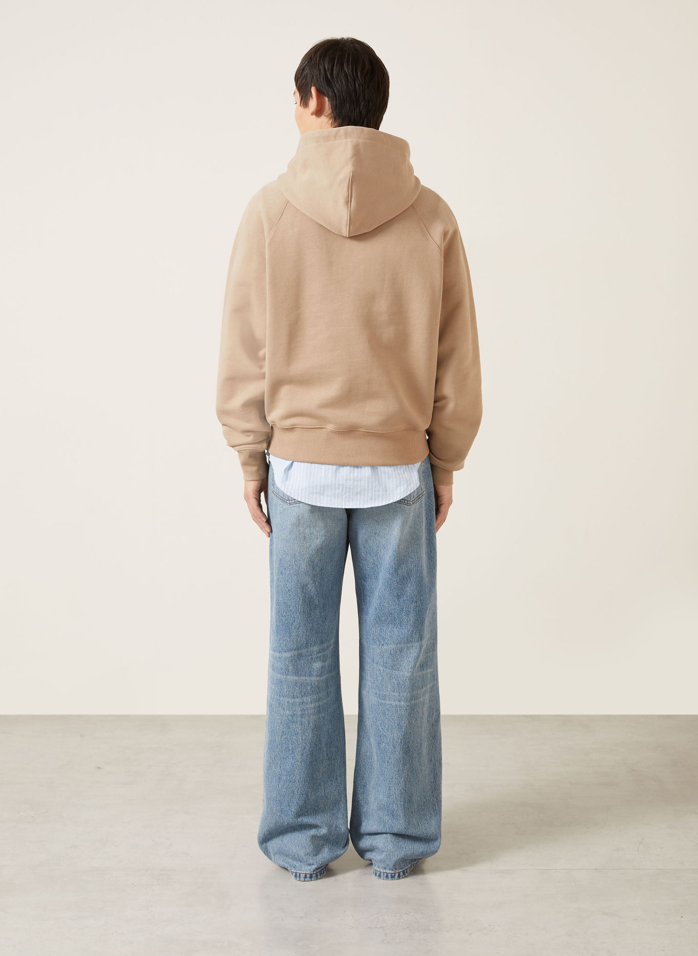 AMI PARIS Hoodie: BEIGE