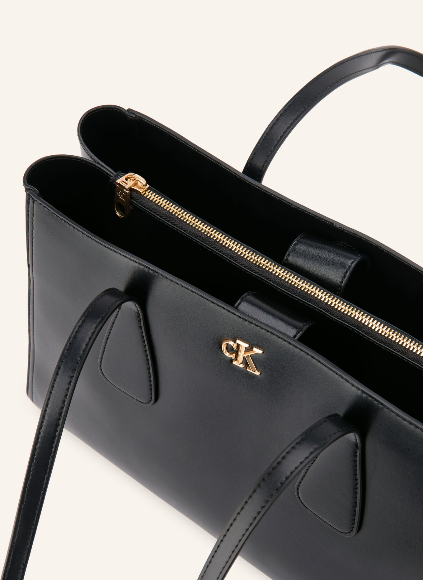 Calvin Klein Shopper: SCHWARZ / GOLD