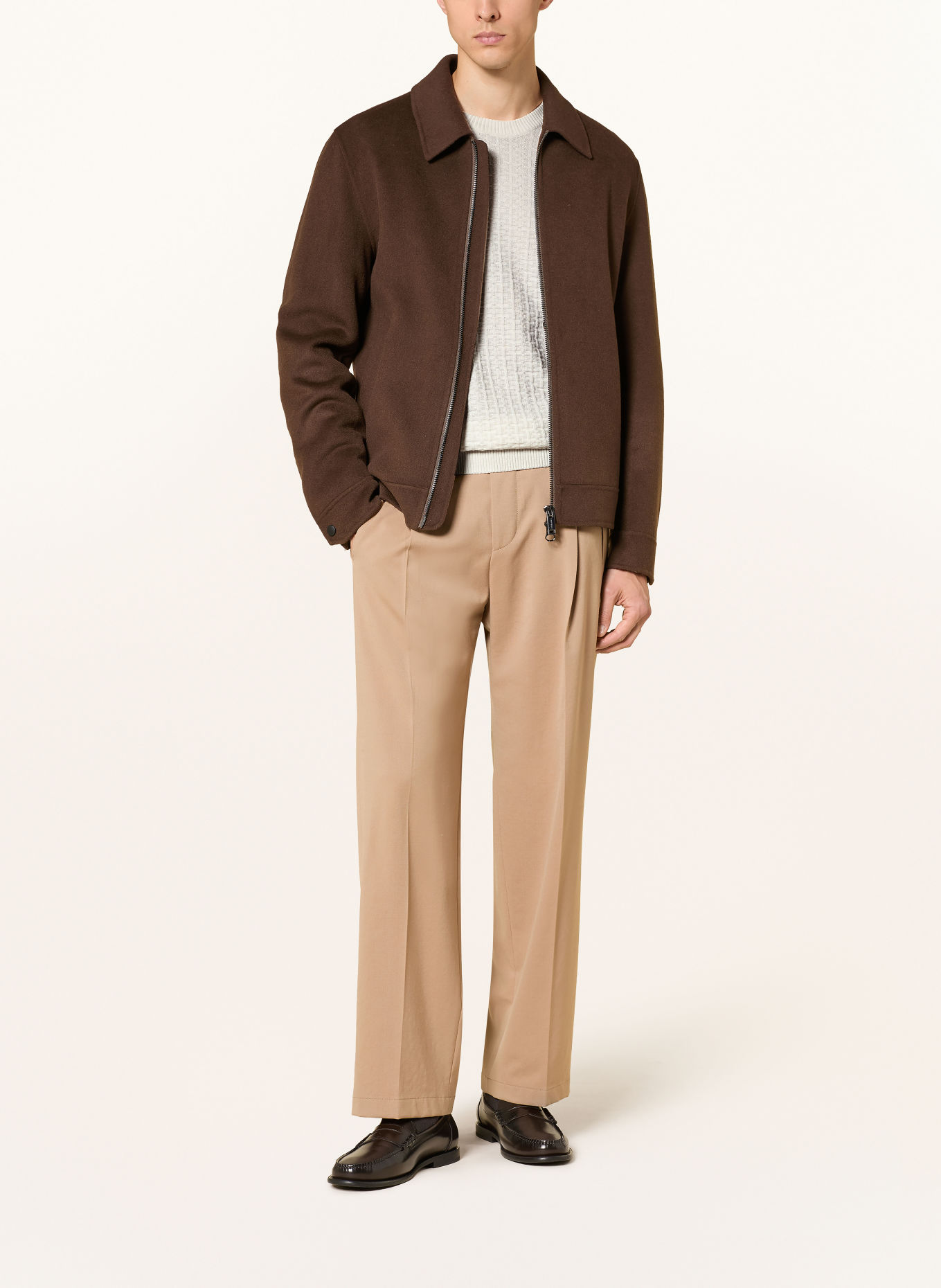 STRELLSON Pullover ADRIAN: ECRU
