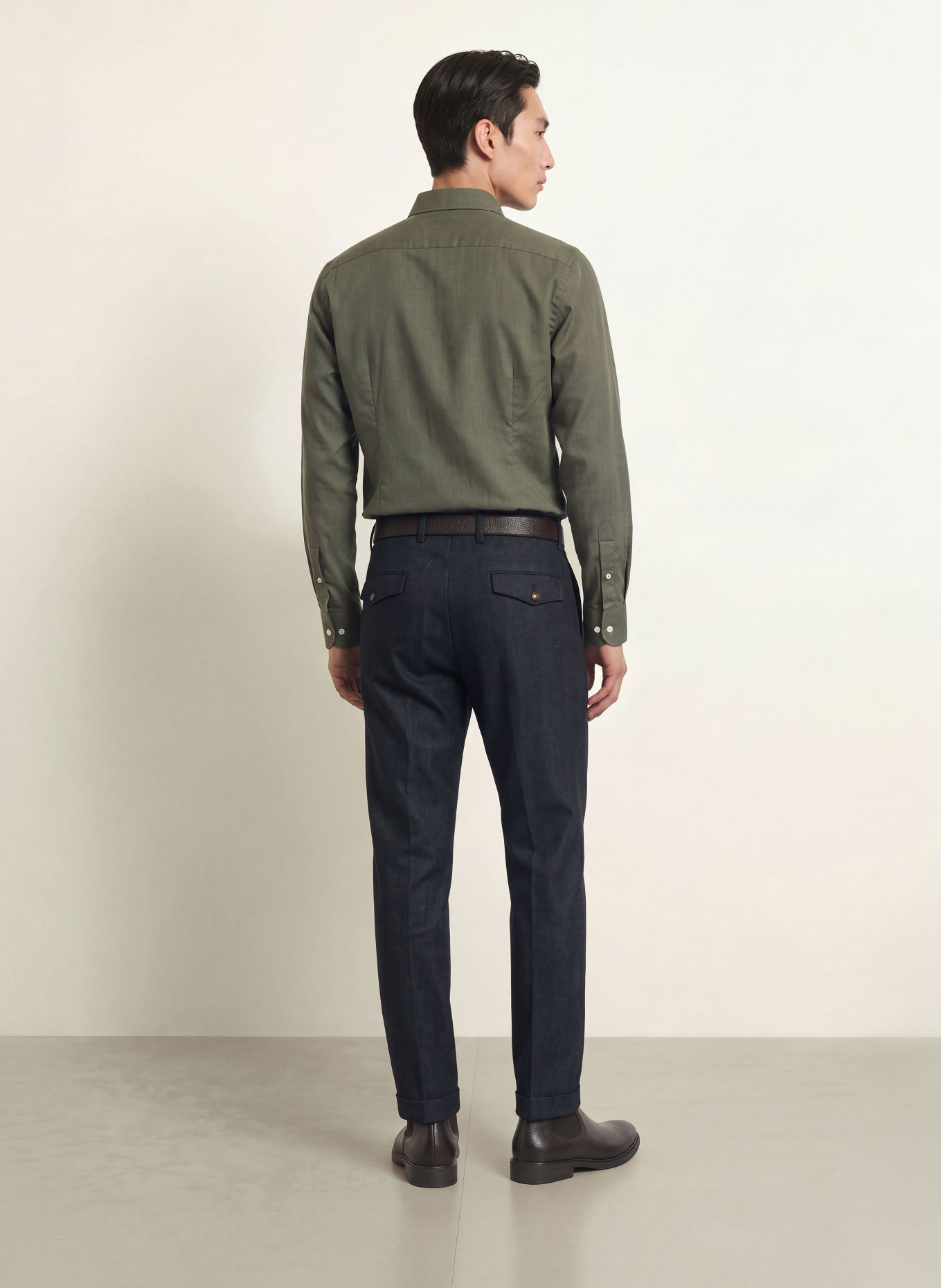 ETON Shirt slim fit: DARK GREEN