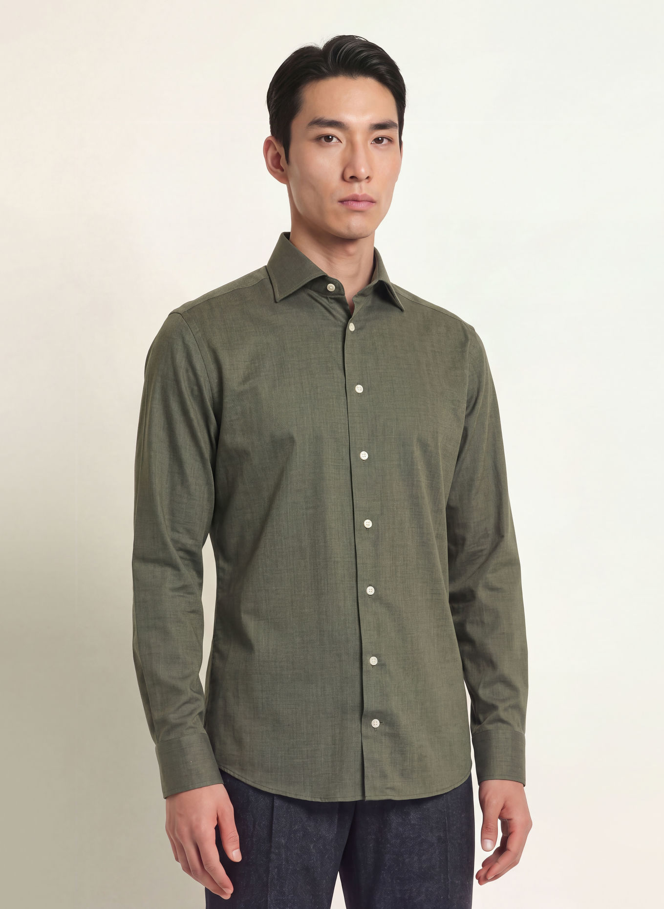 ETON Shirt slim fit: DARK GREEN