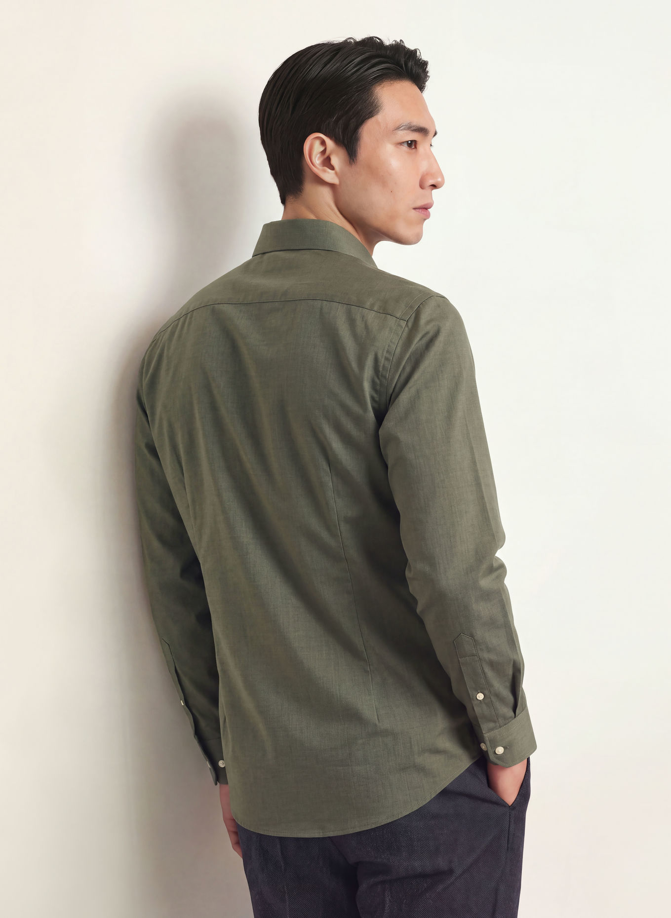 ETON Shirt slim fit: DARK GREEN
