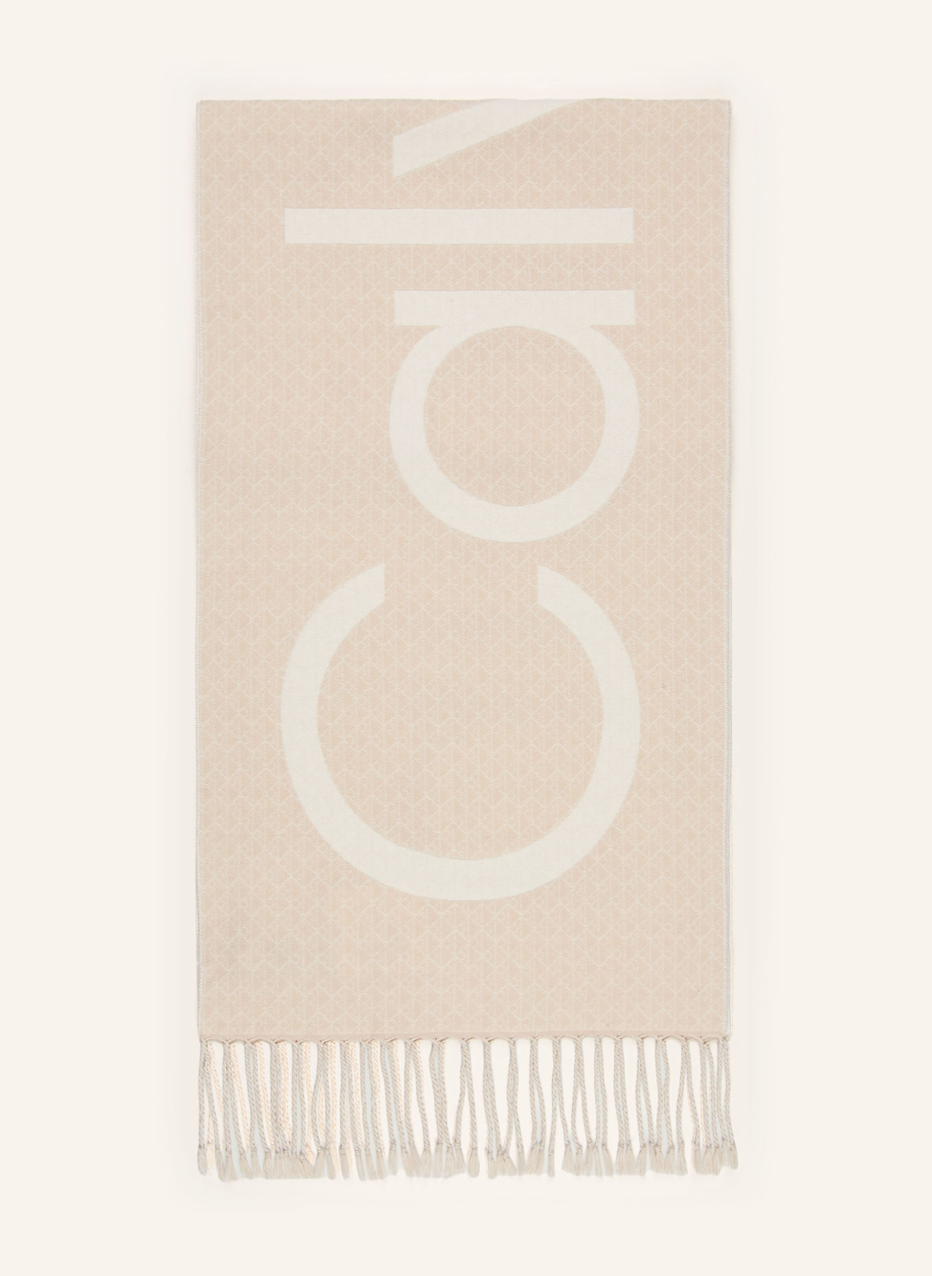 Calvin Klein Schal: HELLBRAUN / CREME