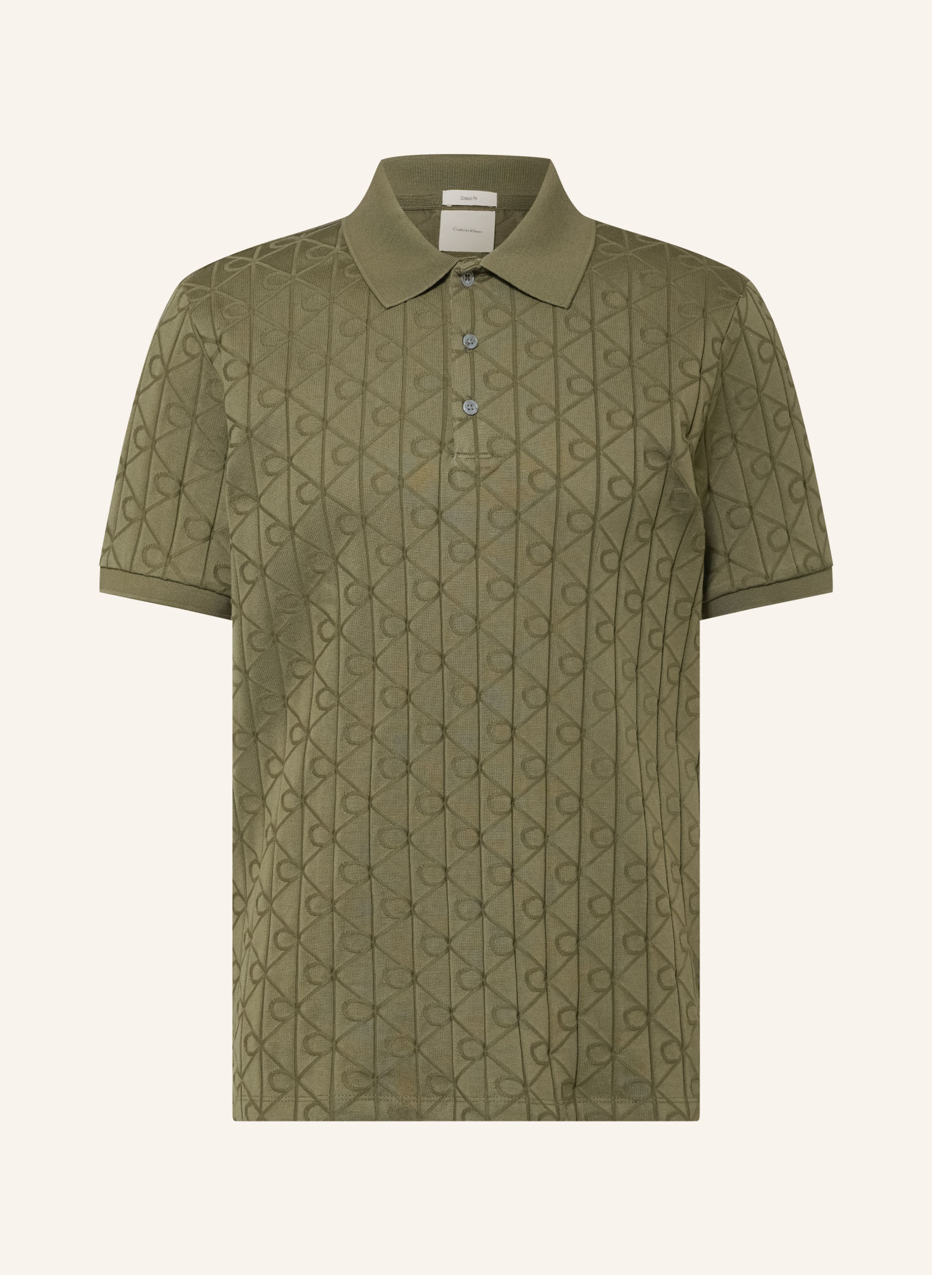 Calvin Klein jersey polo shirt: OLIVE