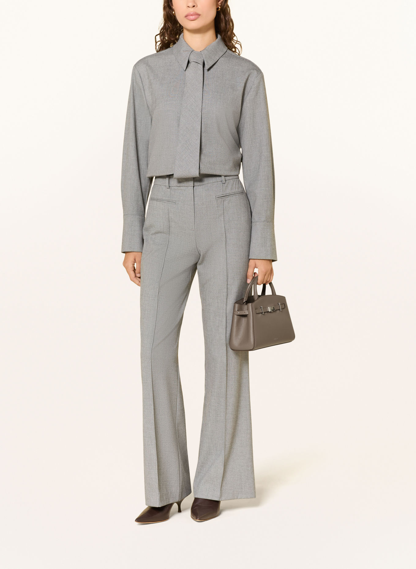 DEMELLIER THE SMALL HUDSON handbag: TAUPE