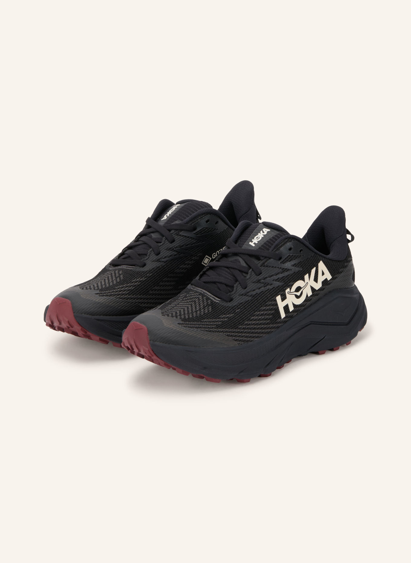 HOKA CHALLENGER 8 GTX Trail running shoes: BLACK / WHITE
