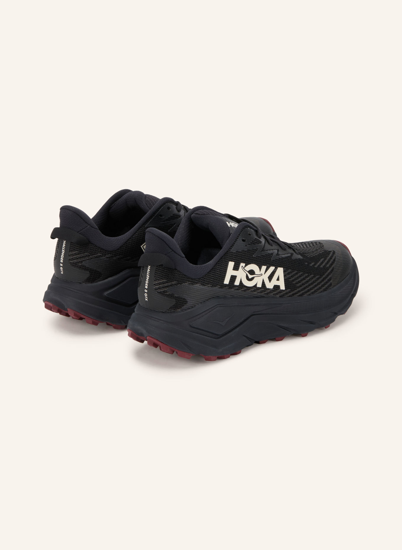 HOKA CHALLENGER 8 GTX Trail running shoes: BLACK / WHITE