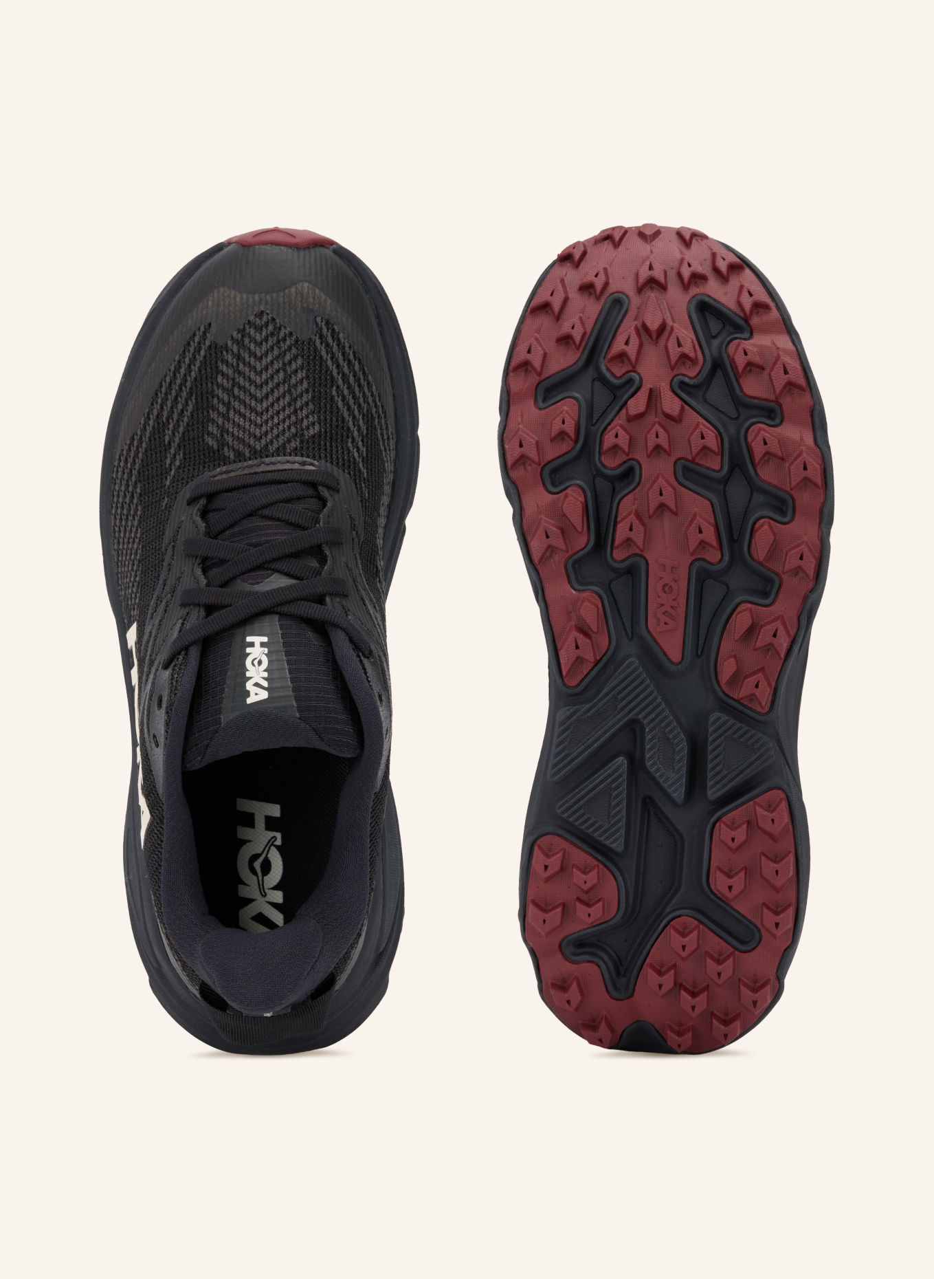 HOKA CHALLENGER 8 GTX Trail running shoes: BLACK / WHITE