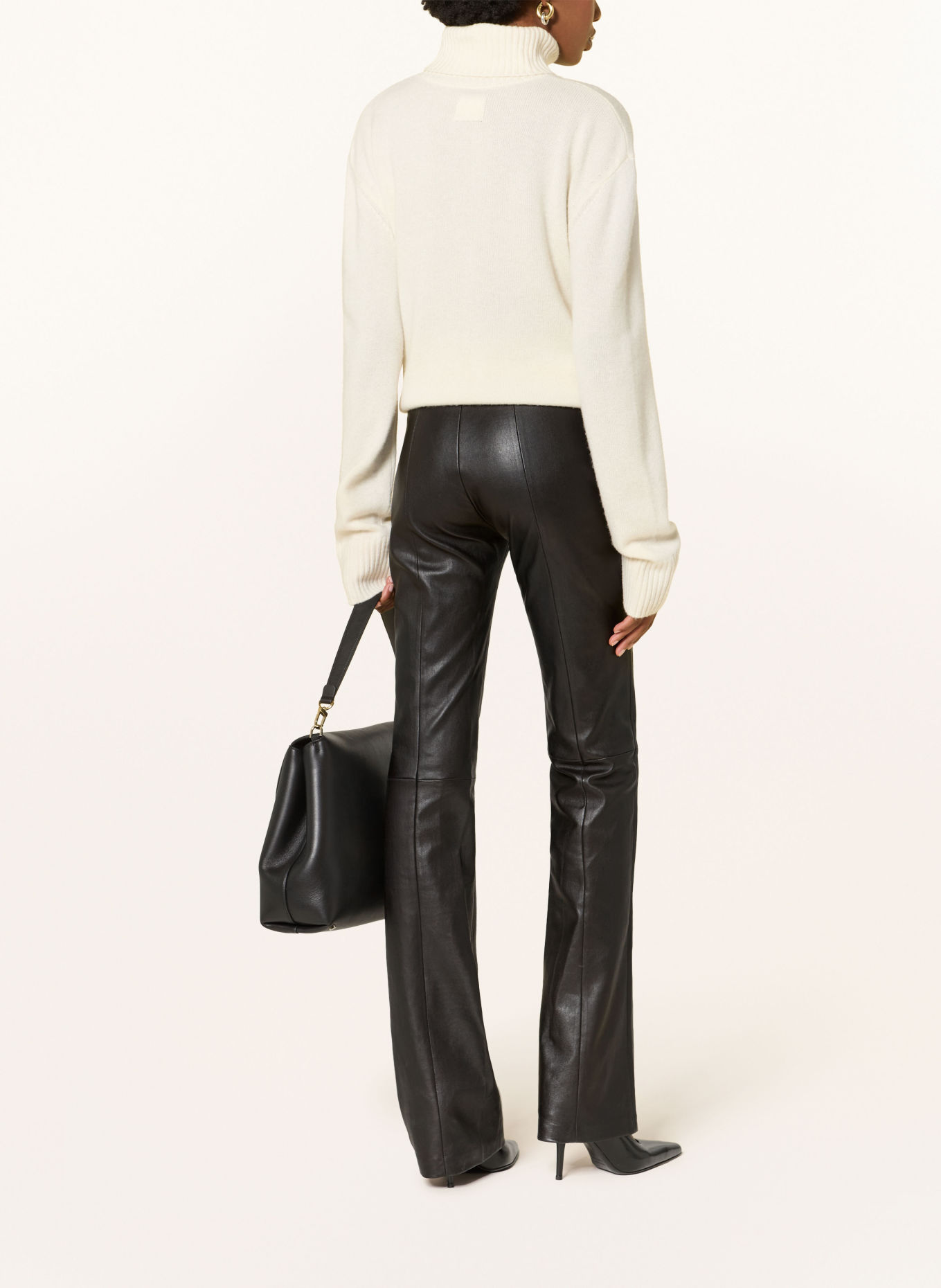 STOULS Leather pants ICHAM: BLACK