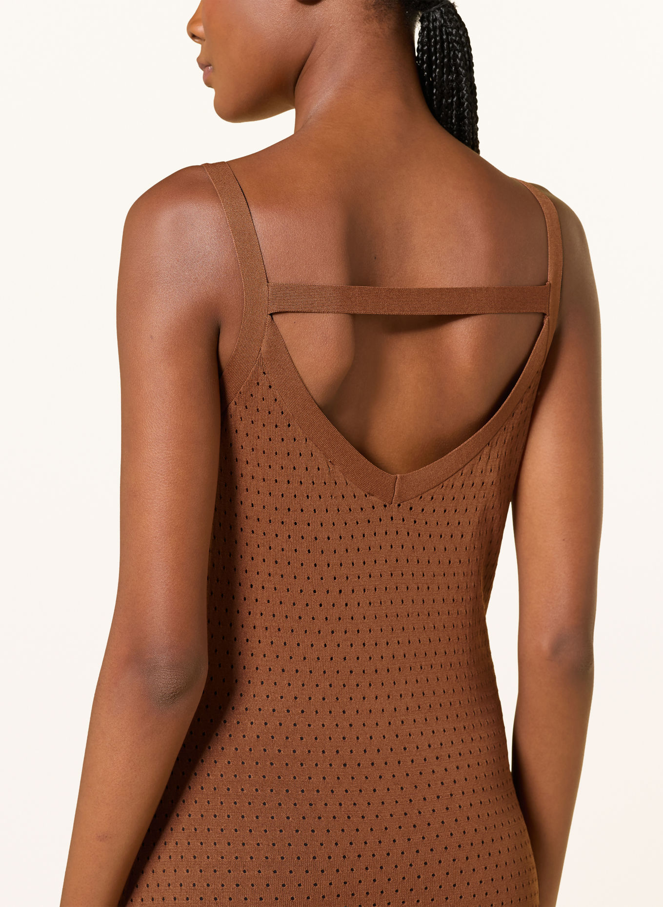 JEANNE BARET SAFFRON Dress: BROWN