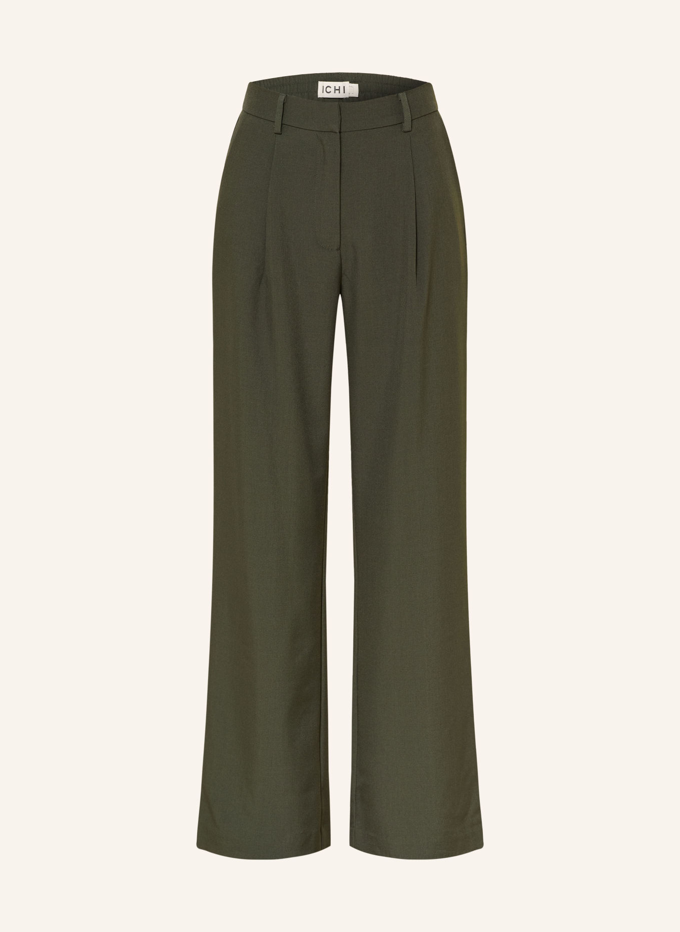 ICHI Marlene pants IHFAVA: DARK GREEN
