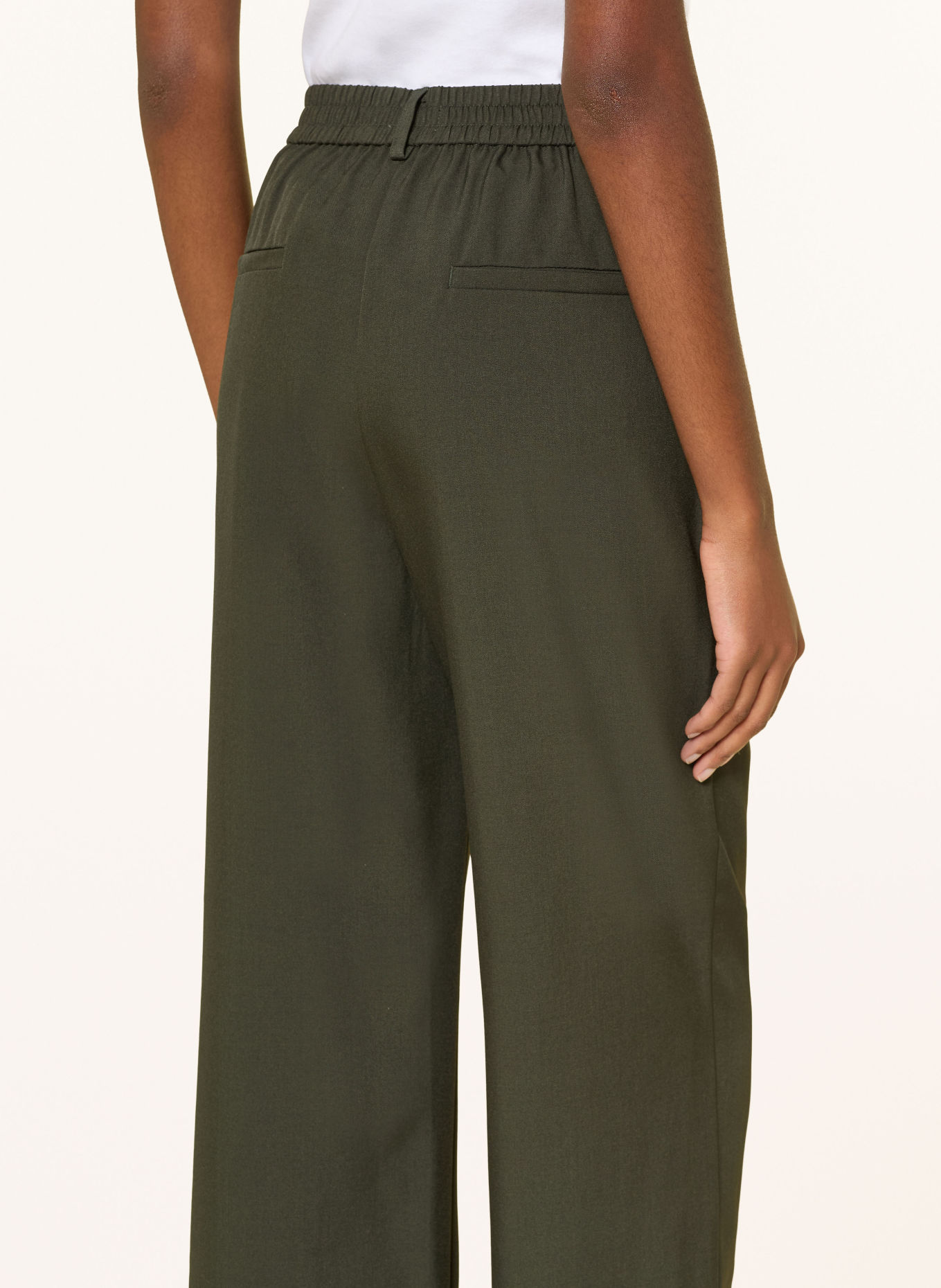 ICHI Marlene pants IHFAVA: DARK GREEN