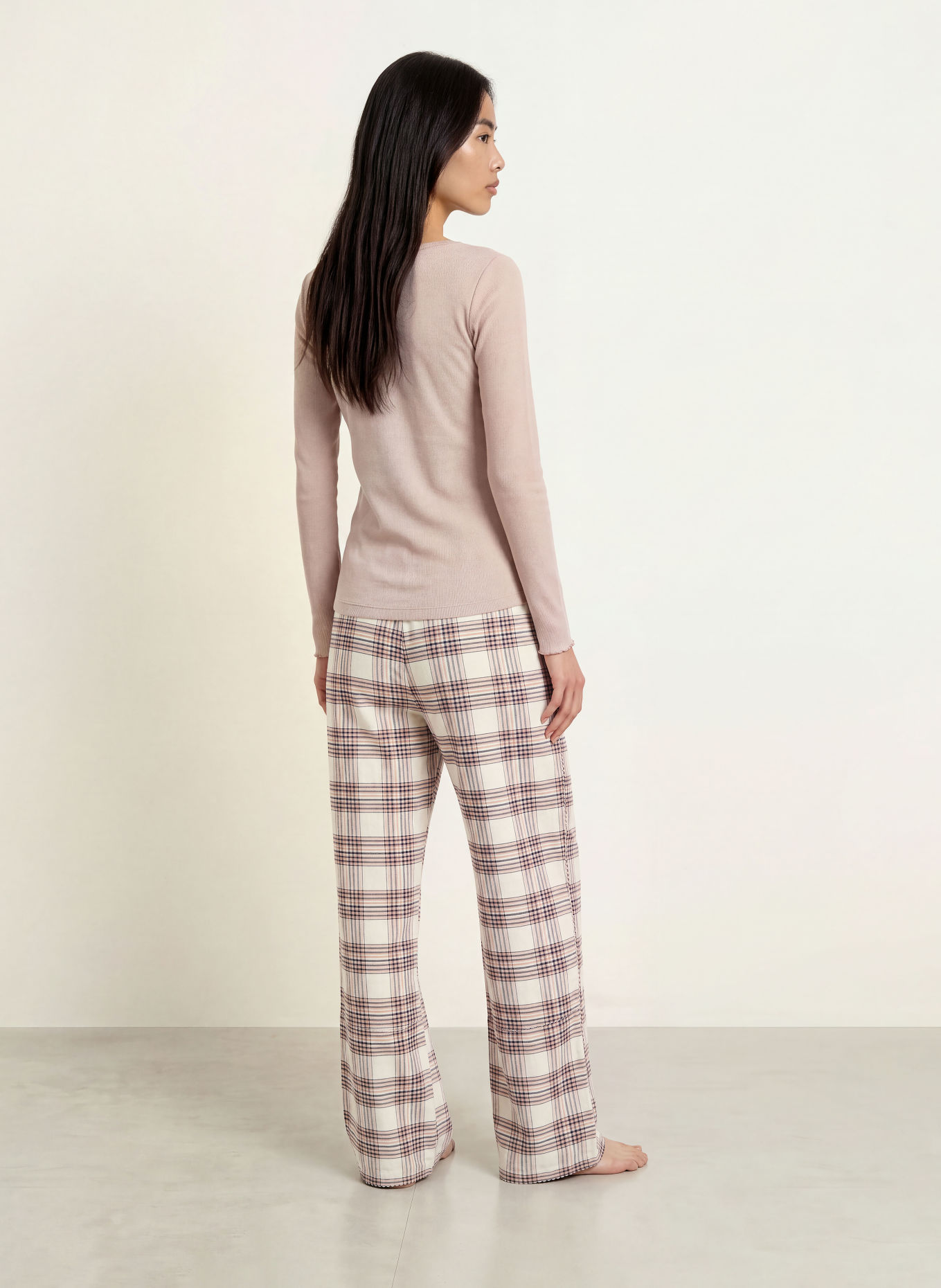 BOSS Schlafshirt COSY WAFFLE: BEIGE
