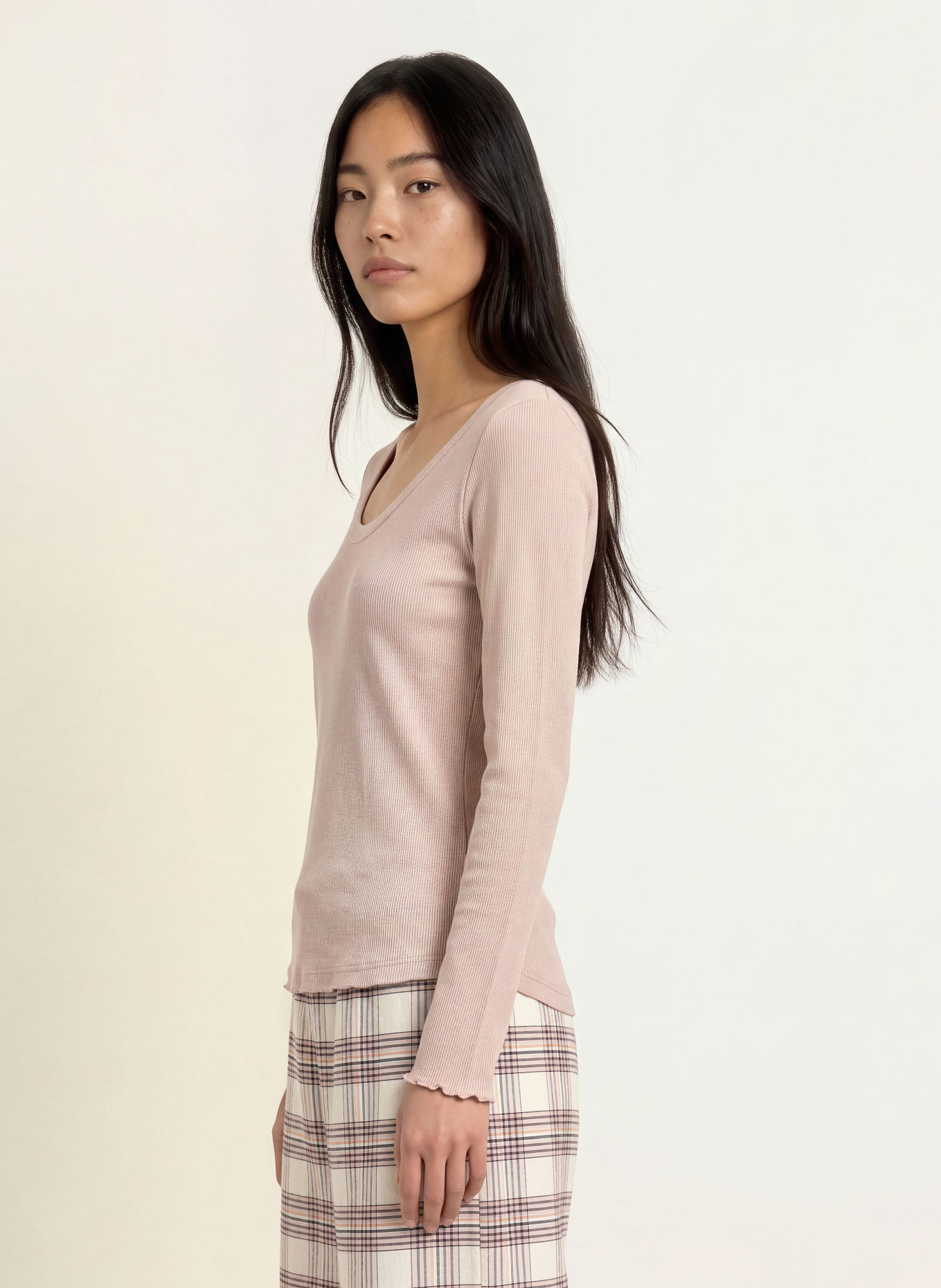 BOSS Schlafshirt COSY WAFFLE: BEIGE