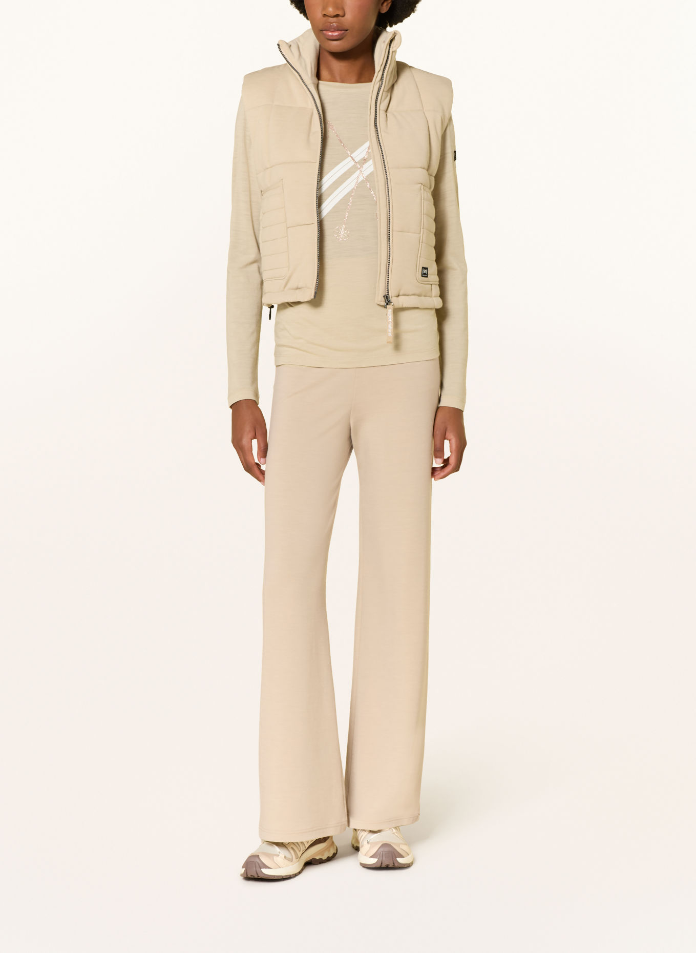 super.natural COMFY CULOTTE leggings with merino wool: BEIGE