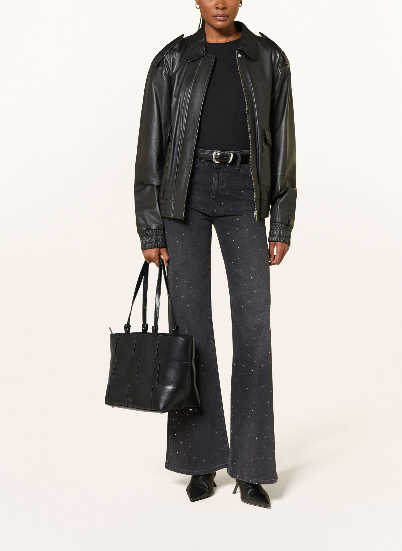 DEMELLIER Tote bag: BLACK / GOLD