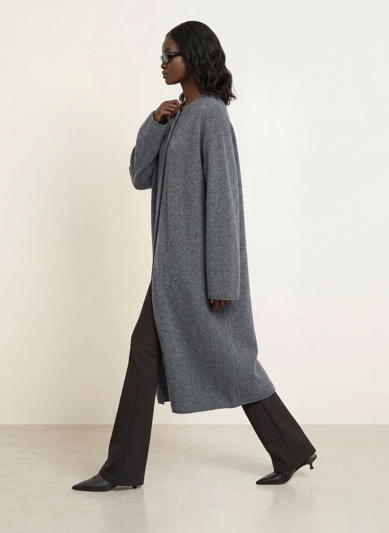 black palms MAEXIN cardigan: GRAY
