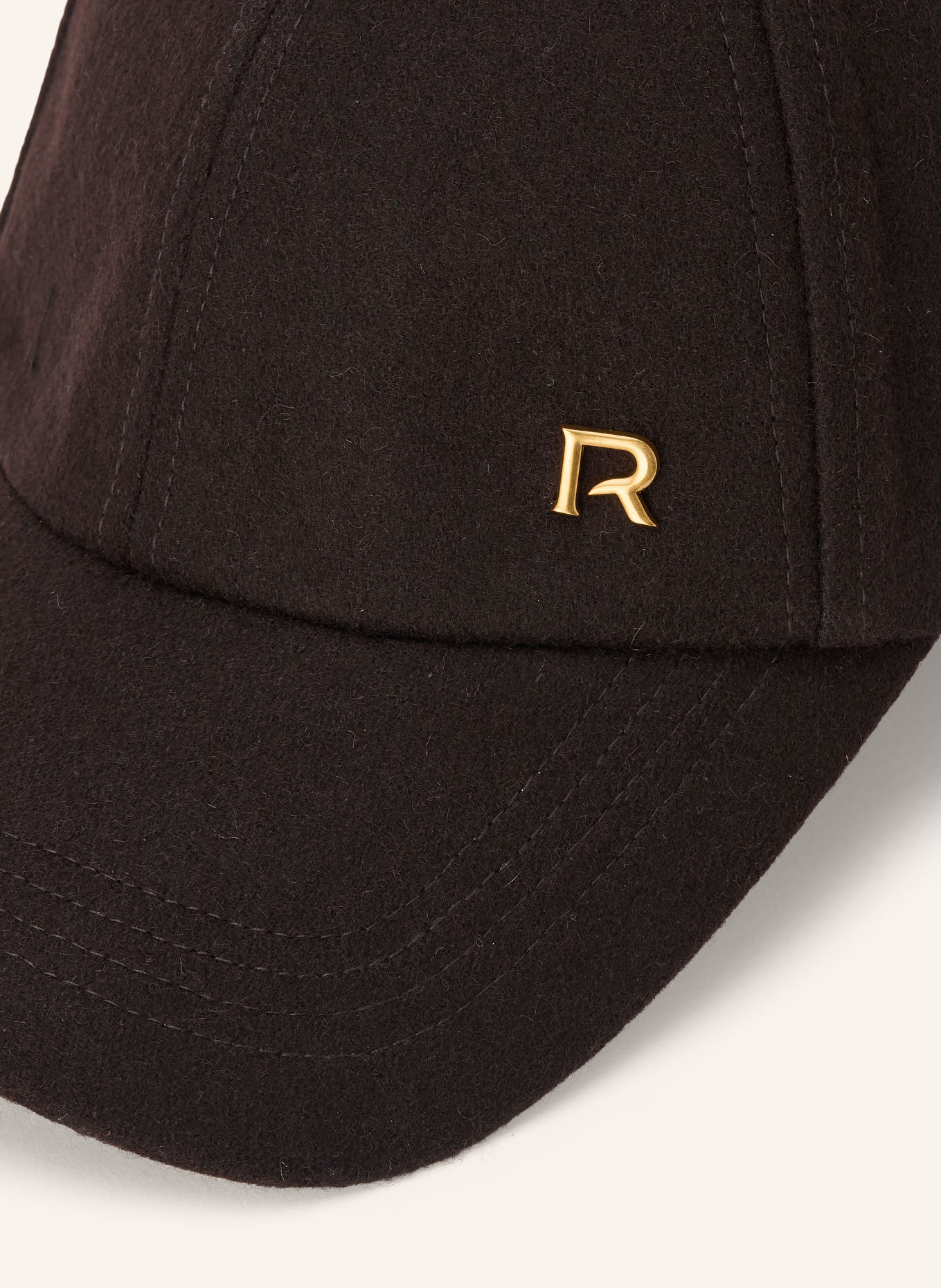 REISS Flanellcap FIONA: DUNKELBRAUN