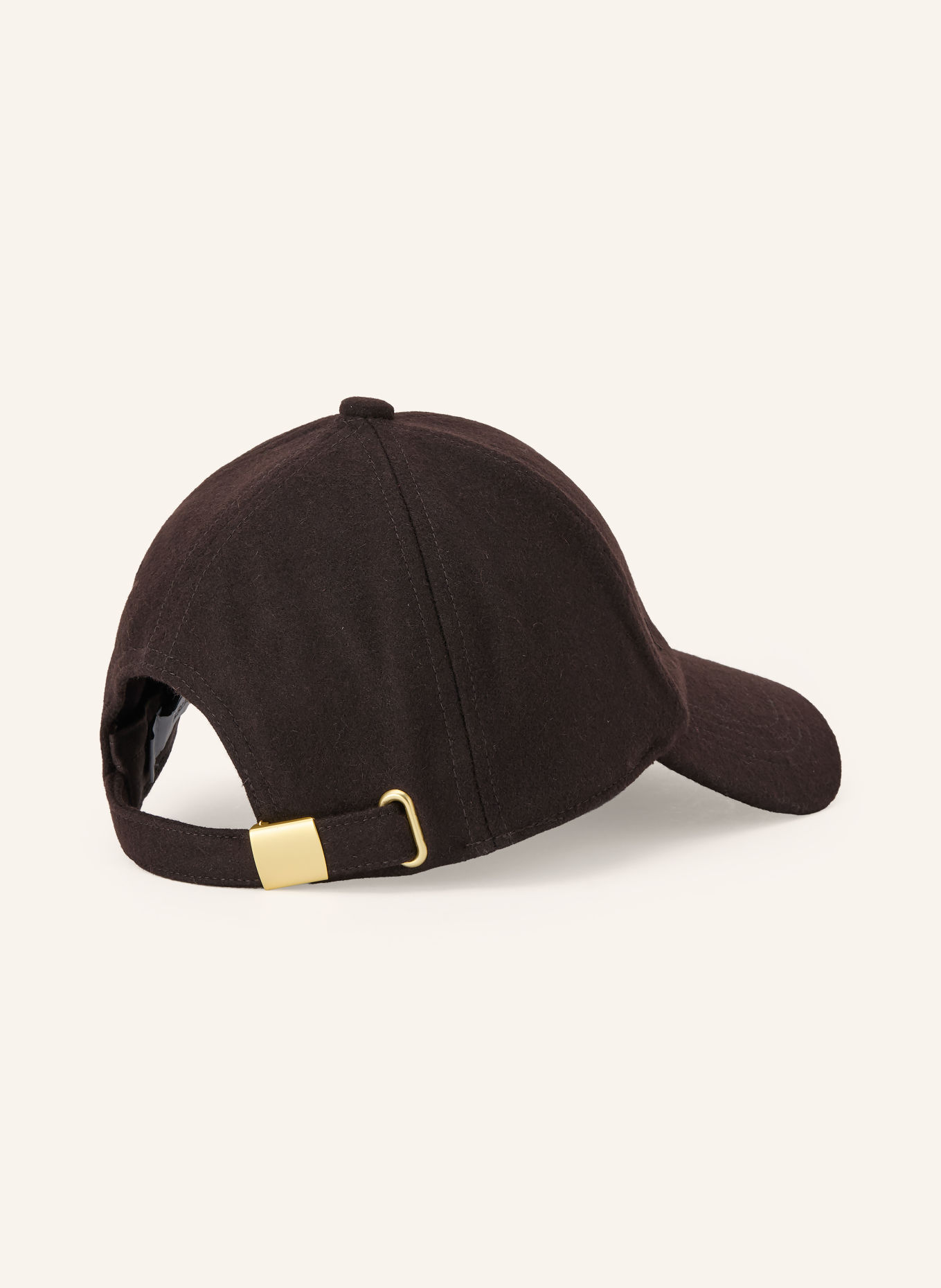 REISS Flanellcap FIONA: DUNKELBRAUN
