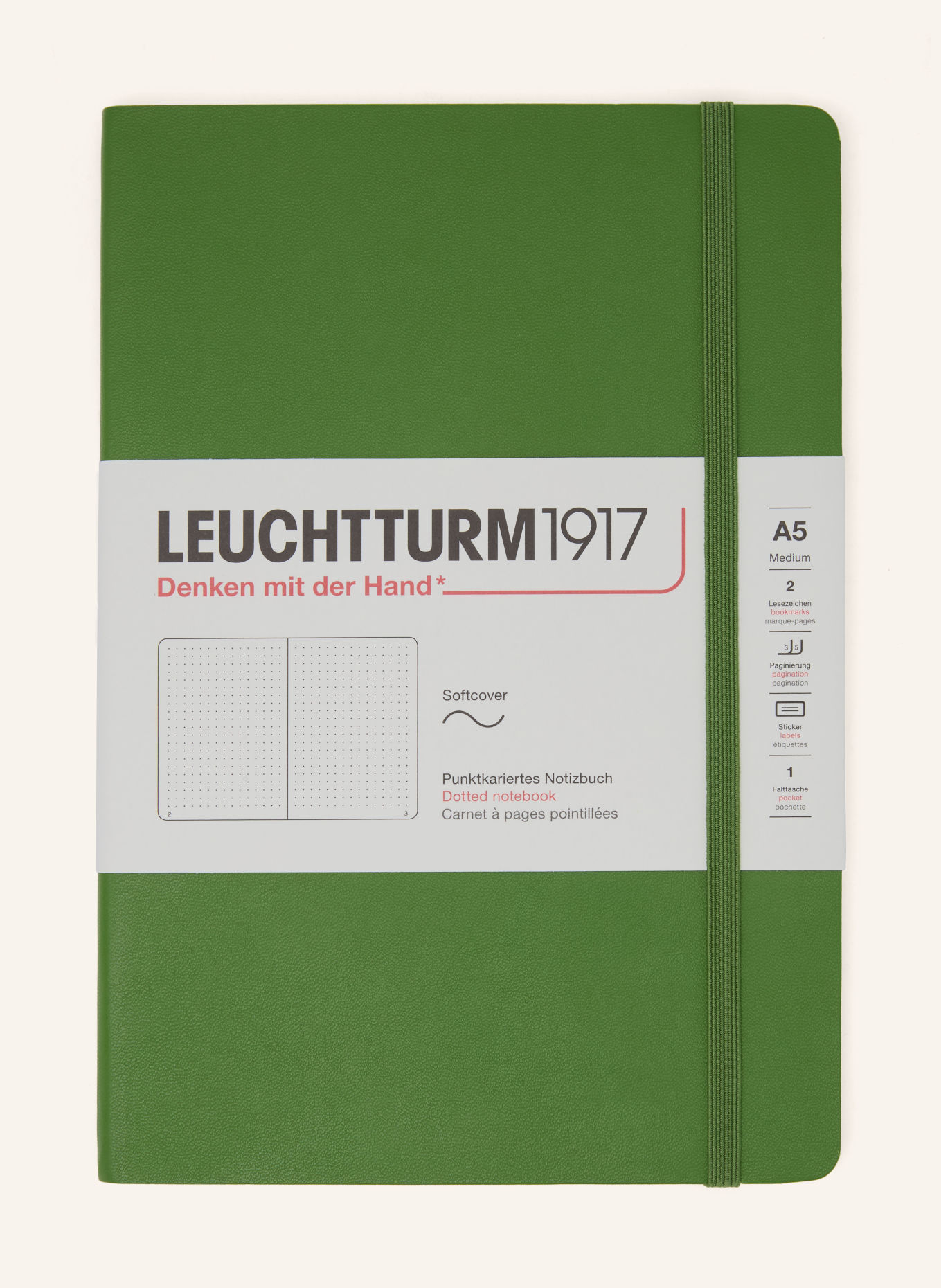 LEUCHTTURM1917 Notizbuch MEDIUM SOFTCOVER: GRÜN